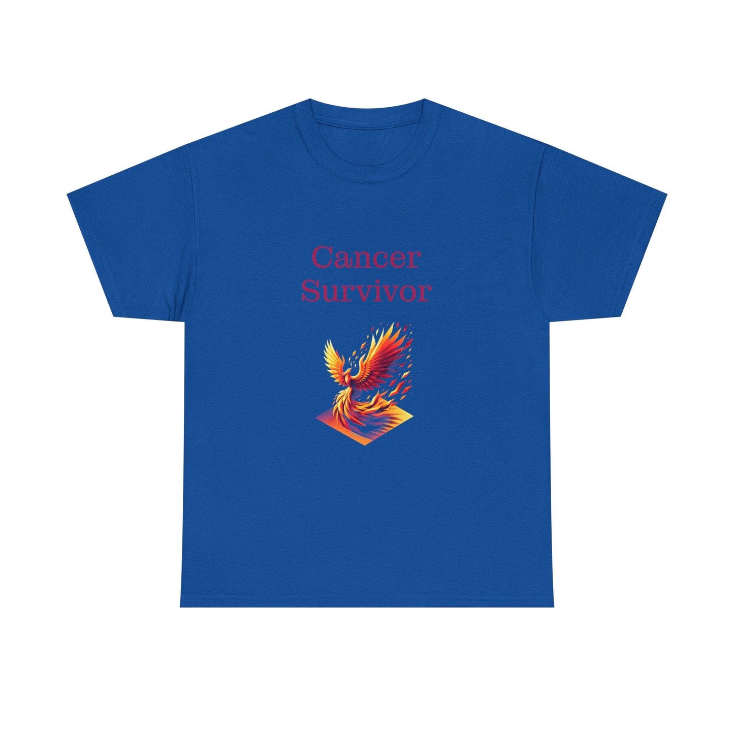 Cancer Survivor Unisex Heavy Cotton Tee - Inspirational Battle T-Shirt - The Dreamer's Bookshop.