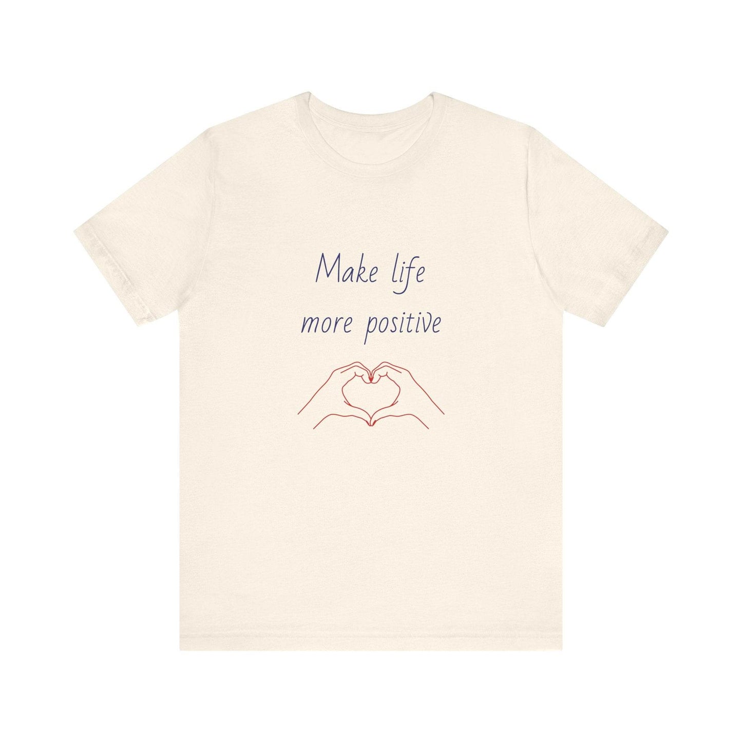 Positive Vibes Unisex Short Sleeve Tee - Make Life More Positive - The Dreamer's Bookshop.