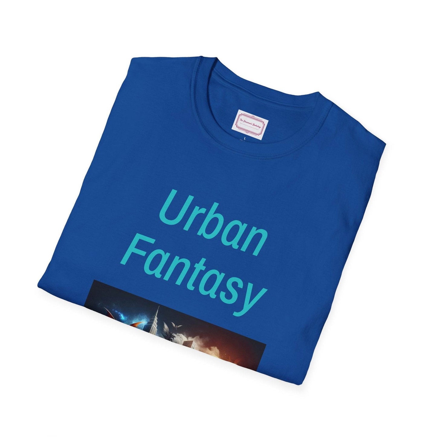 Urban Fantasy Unisex Softstyle T-Shirt - Creative Graphic Tee for Readers and Dreamers - The Dreamer's Bookshop.