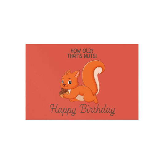 The Dreamer's Bookshop Cute "That's Nuts" Squirrel Birthday Card - The Dreamer's Bookshop.