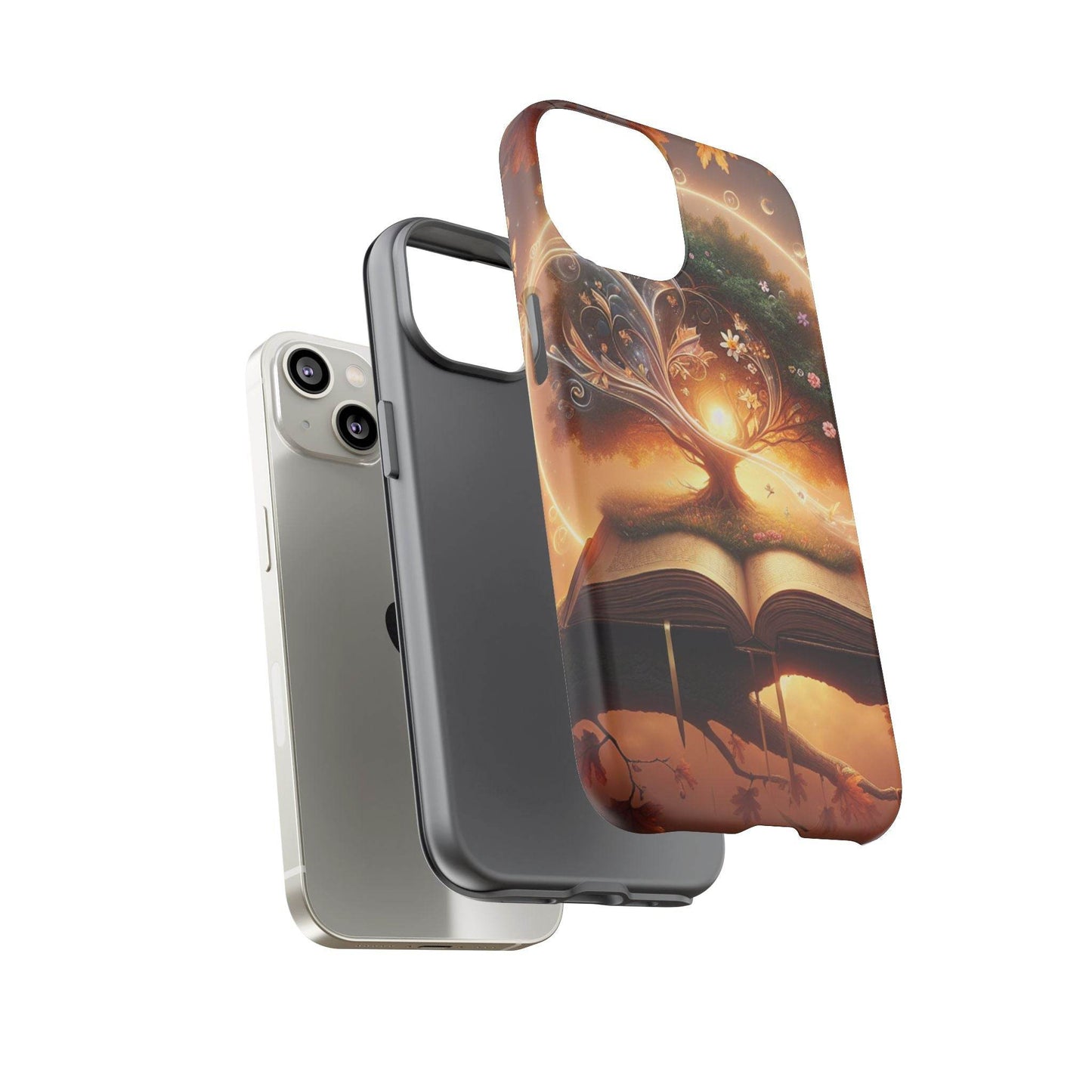Nature-Inspired iPhone & Samsung Phone Case with Tree of Life Design - The Dreamer's Bookshop.