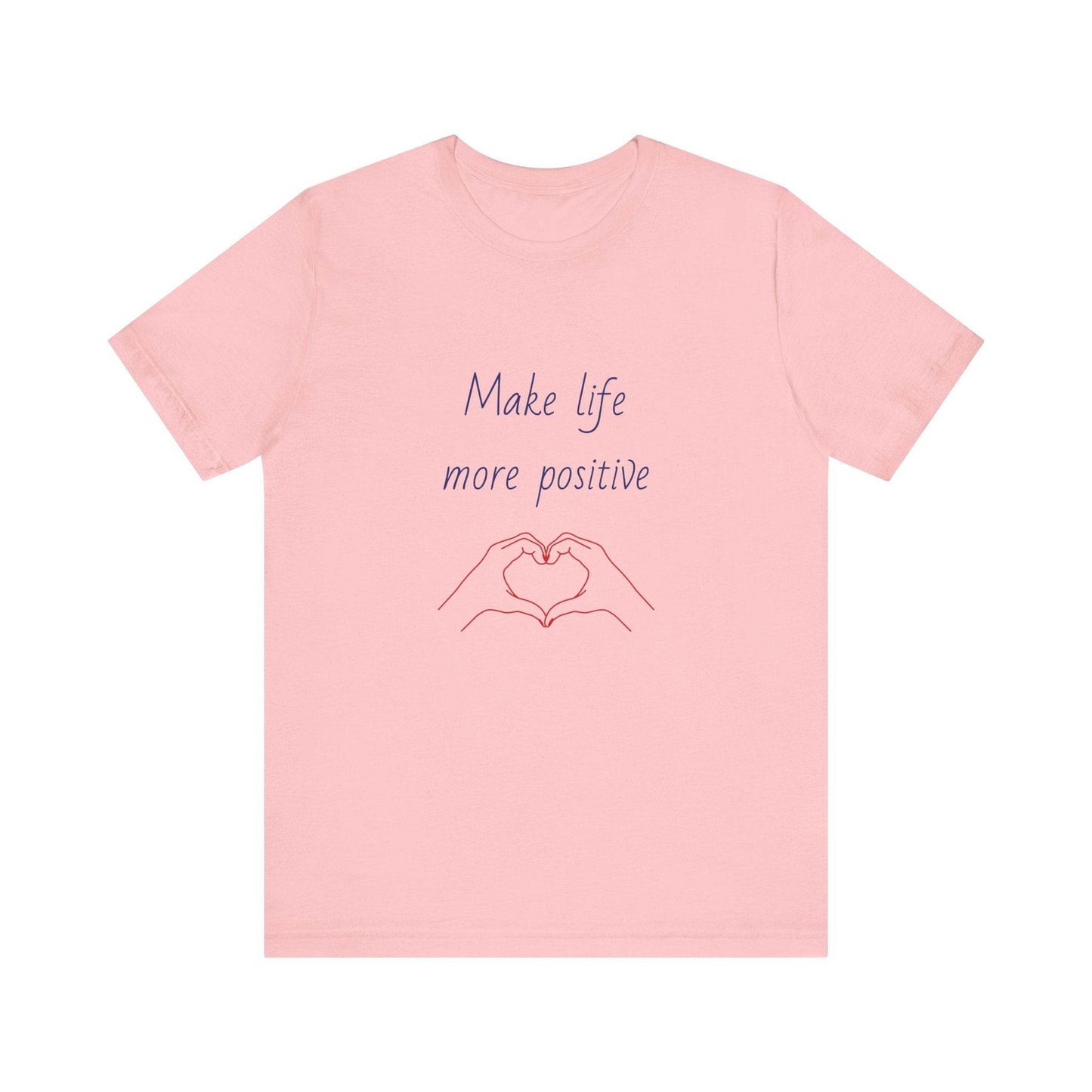 Positive Vibes Unisex Short Sleeve Tee - Make Life More Positive - The Dreamer's Bookshop.