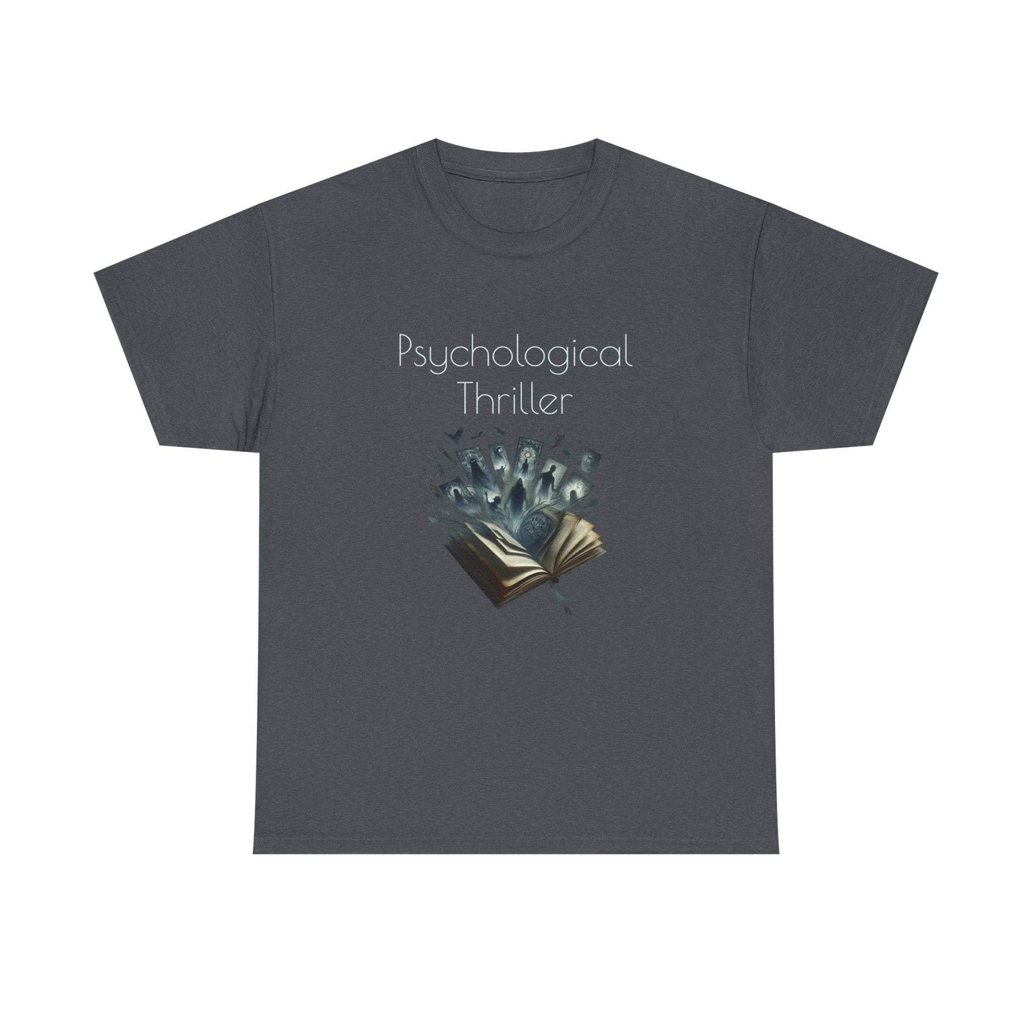 Fiction - Graphic Tee - Unisex Heavy Cotton T-Shirt Psychological Thriller - The Dreamer's Bookshop.
