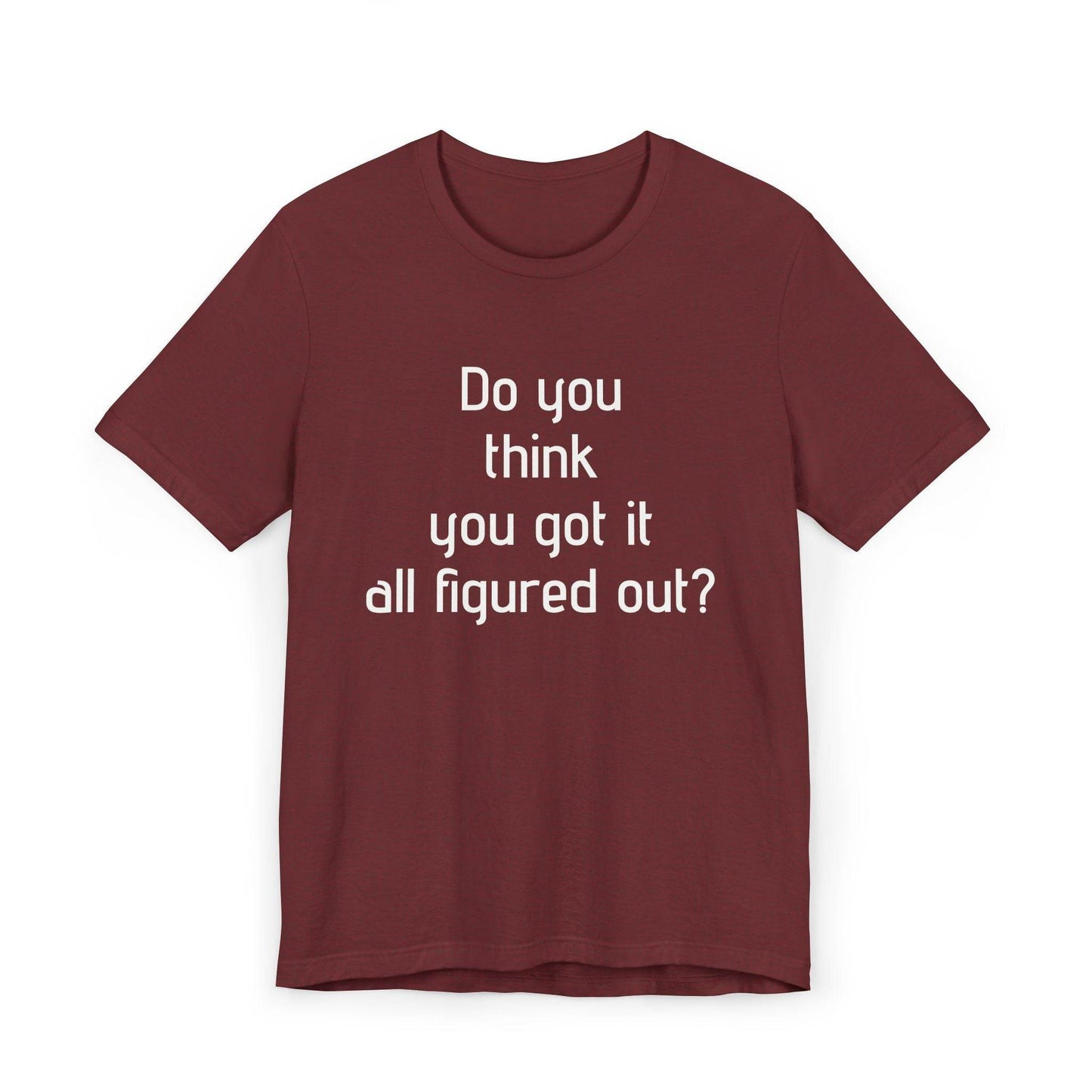 Inspirational Unisex Jersey T-Shirt - Think Again Vibe - The Dreamer's Bookshop.