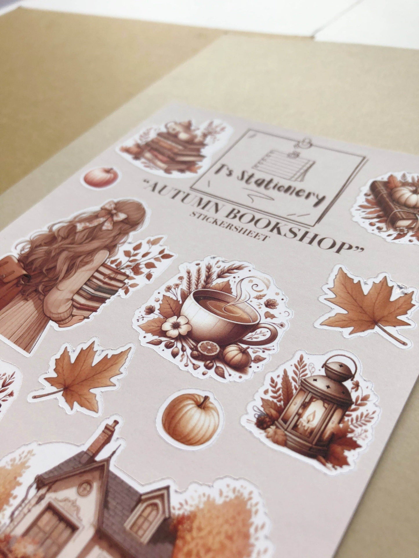 T's Stationery - Stickervel „Autumn Bookshop” - The Dreamer's Bookshop.