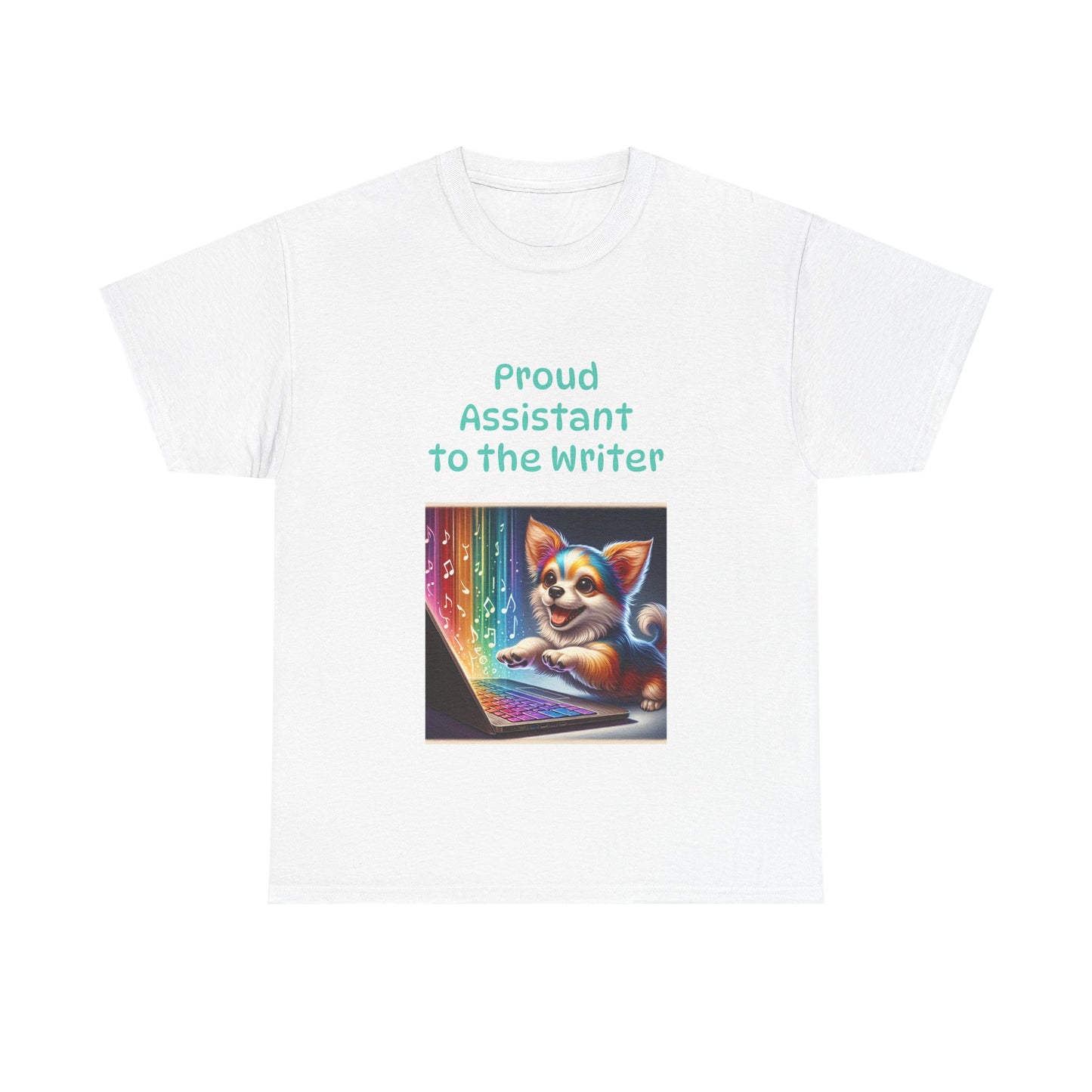 Book Lover's Unisex Heavy Cotton Tee - "Assistant Writer" - The Dreamer's Bookshop.