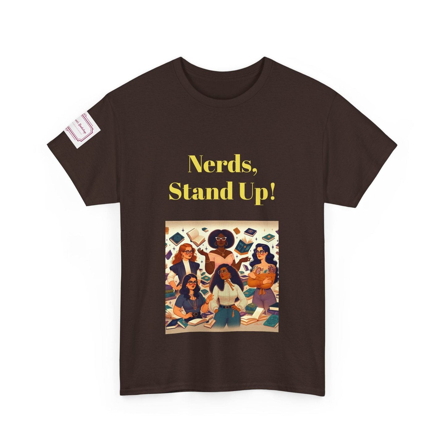 Nerds Stand Up - Unisex Heavy Cotton Tee - Book Lovers - The Dreamer's Bookshop.