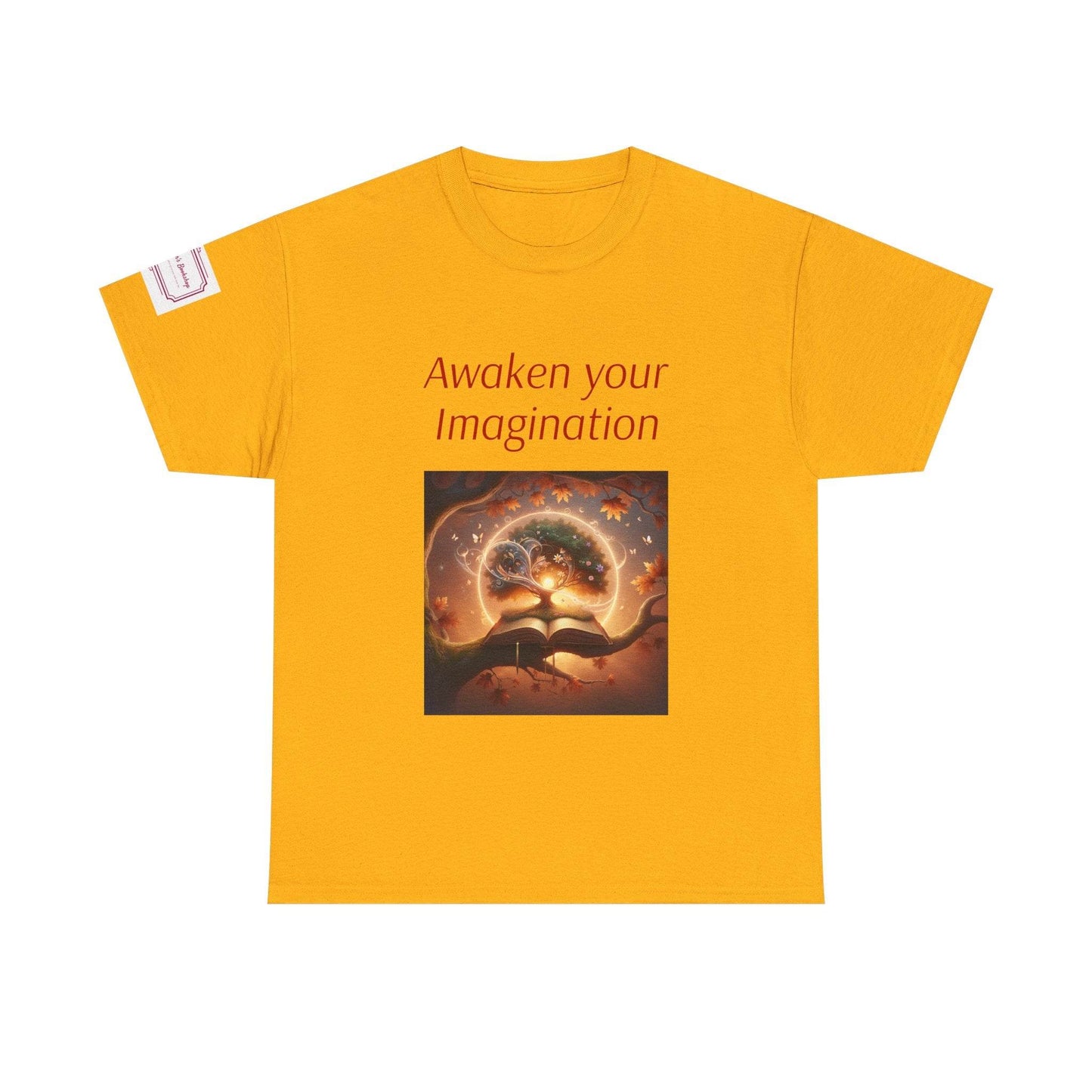 Awaken Your Imagination Unisex Heavy Cotton Tee - Inspiring Graphic T-Shirt for Creative Souls - The Dreamer's Bookshop.