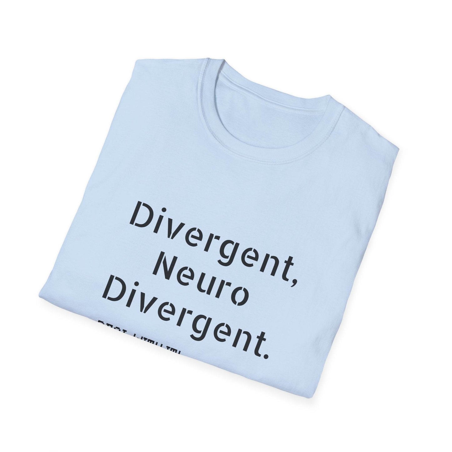Divergent Neuro Divergent T-Shirt - Unisex Softstyle Tee - The Dreamer's Bookshop.