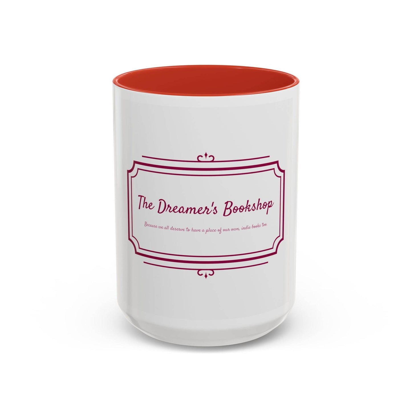 Dreamer's Bookshop Accent Coffee Mug - Perfect Gift for Book Lovers - The Dreamer's Bookshop.