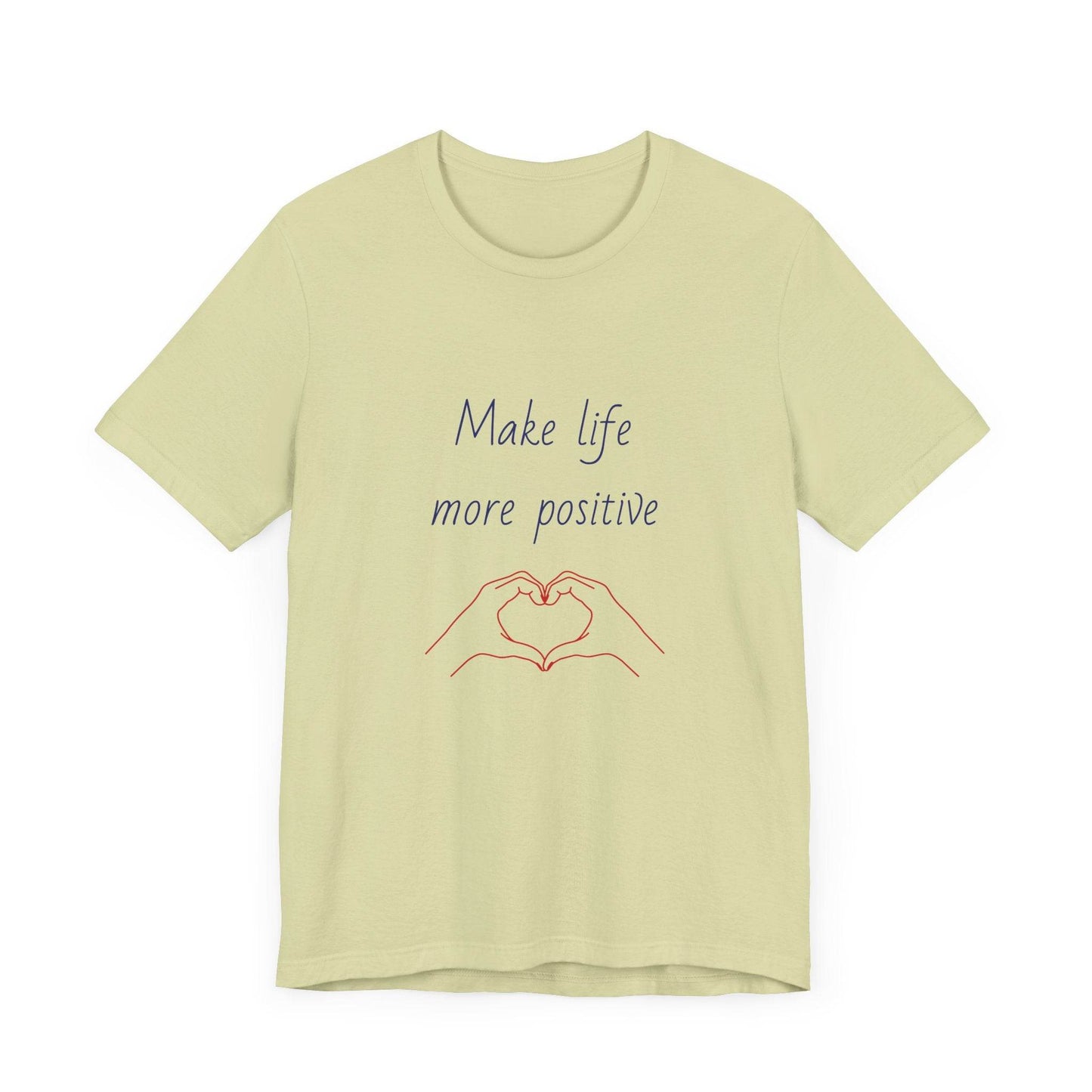 Positive Vibes Unisex Short Sleeve Tee - Make Life More Positive - The Dreamer's Bookshop.