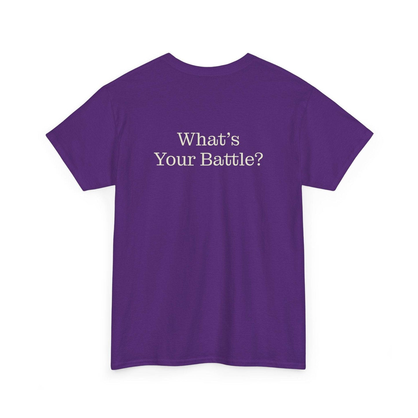 Chronic Pain Warrior Unisex Heavy Cotton Tee - Inspirational Battle T-Shirt - The Dreamer's Bookshop.