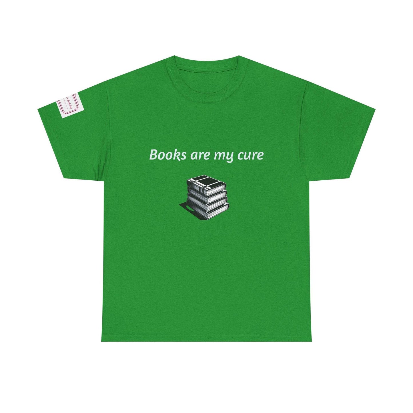 Books are my cure - Inspirational Unisex Heavy Cotton Tee - The Dreamer's Bookshop.