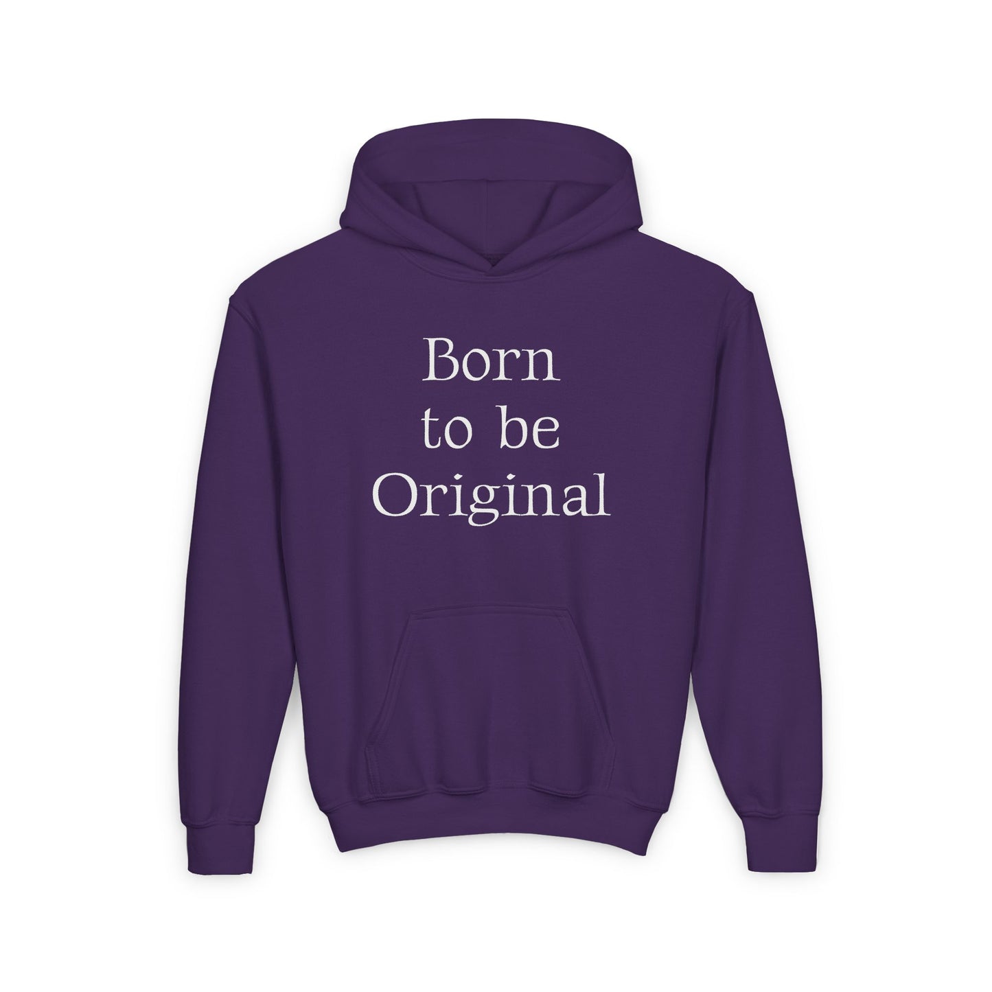 US (Ww) - Youth Heavy Blend Hooded Sweatshirt - "Born to be Original" & "Created by a Creator of Worlds" - The Dreamer's Bookshop.