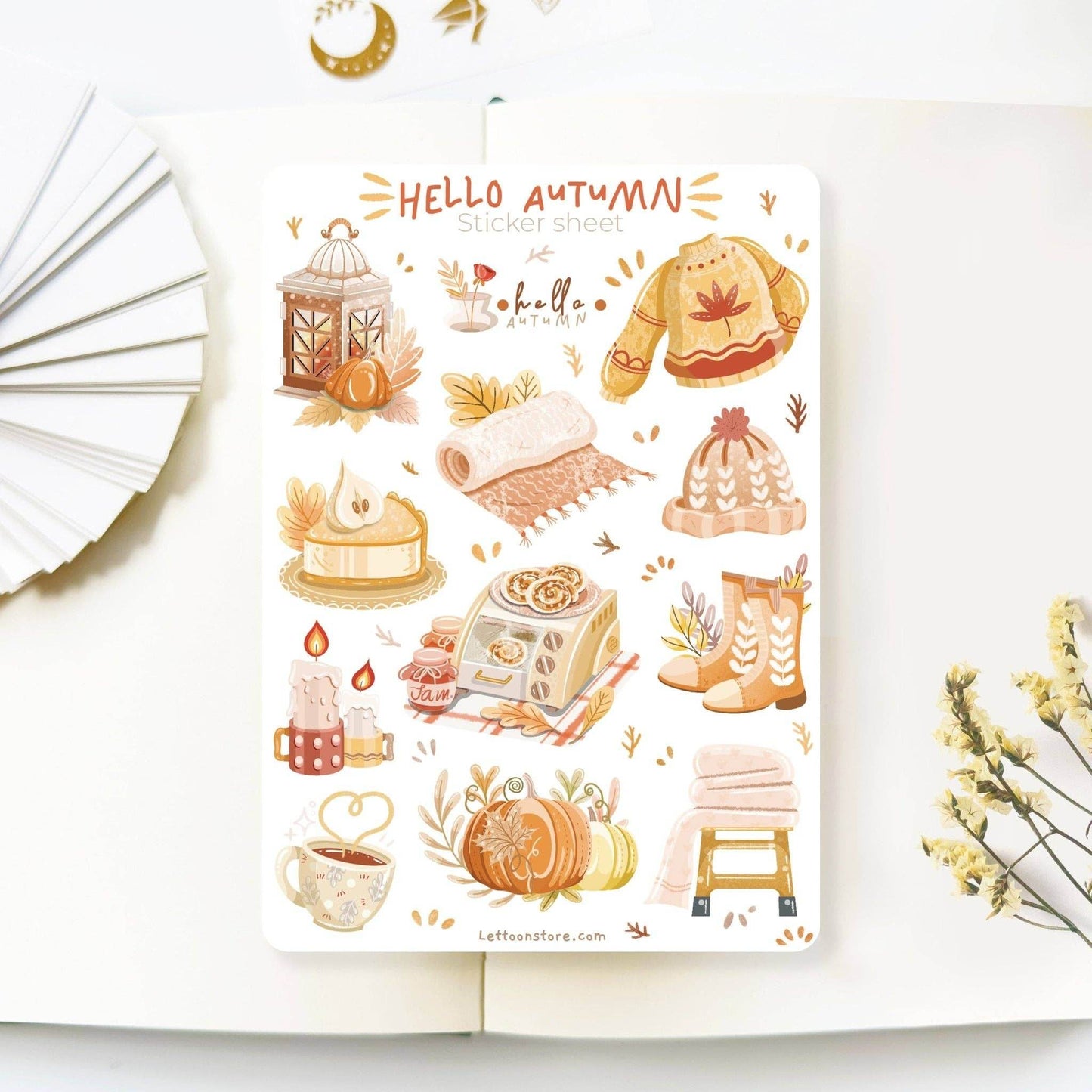 LETTOOn - Stickervel - Autumn in my Heart - The Dreamer's Bookshop.