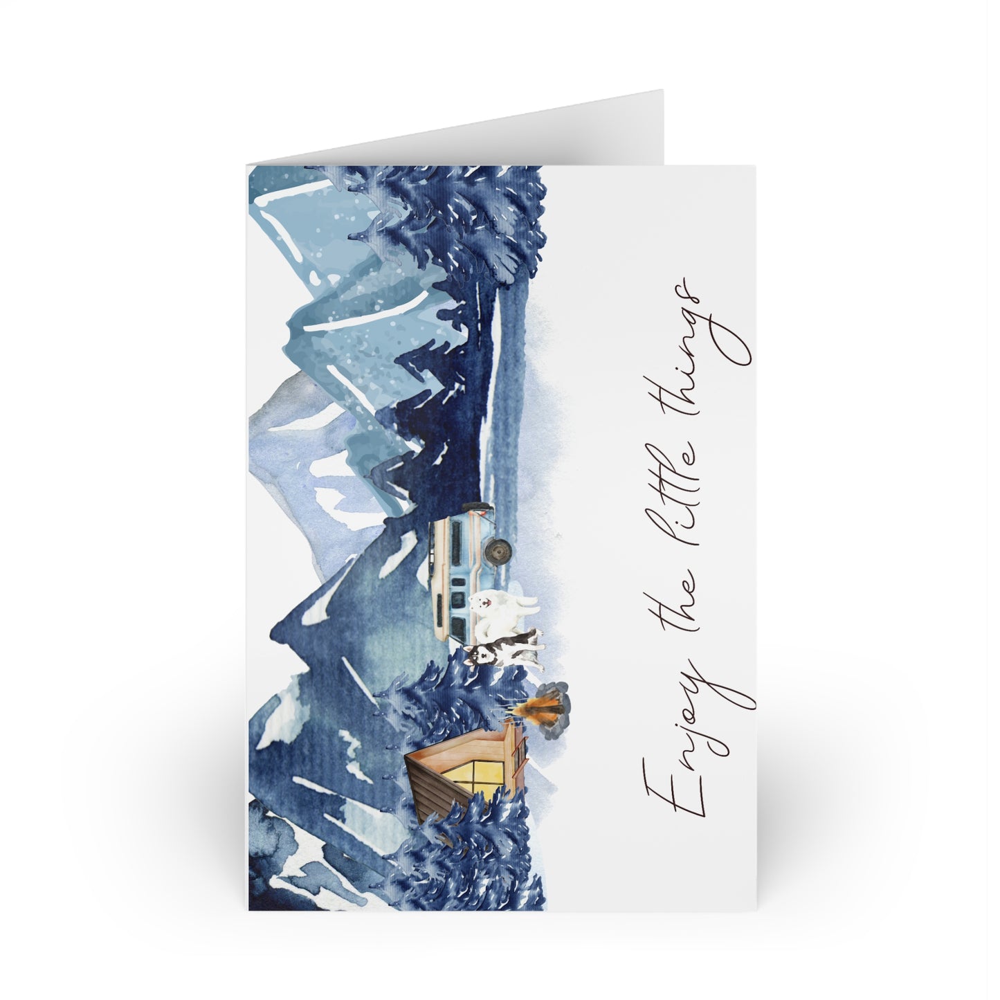 The Dreamer's Bookshop "Mountains" Enjoy the Little Things Card - The Dreamer's Bookshop.