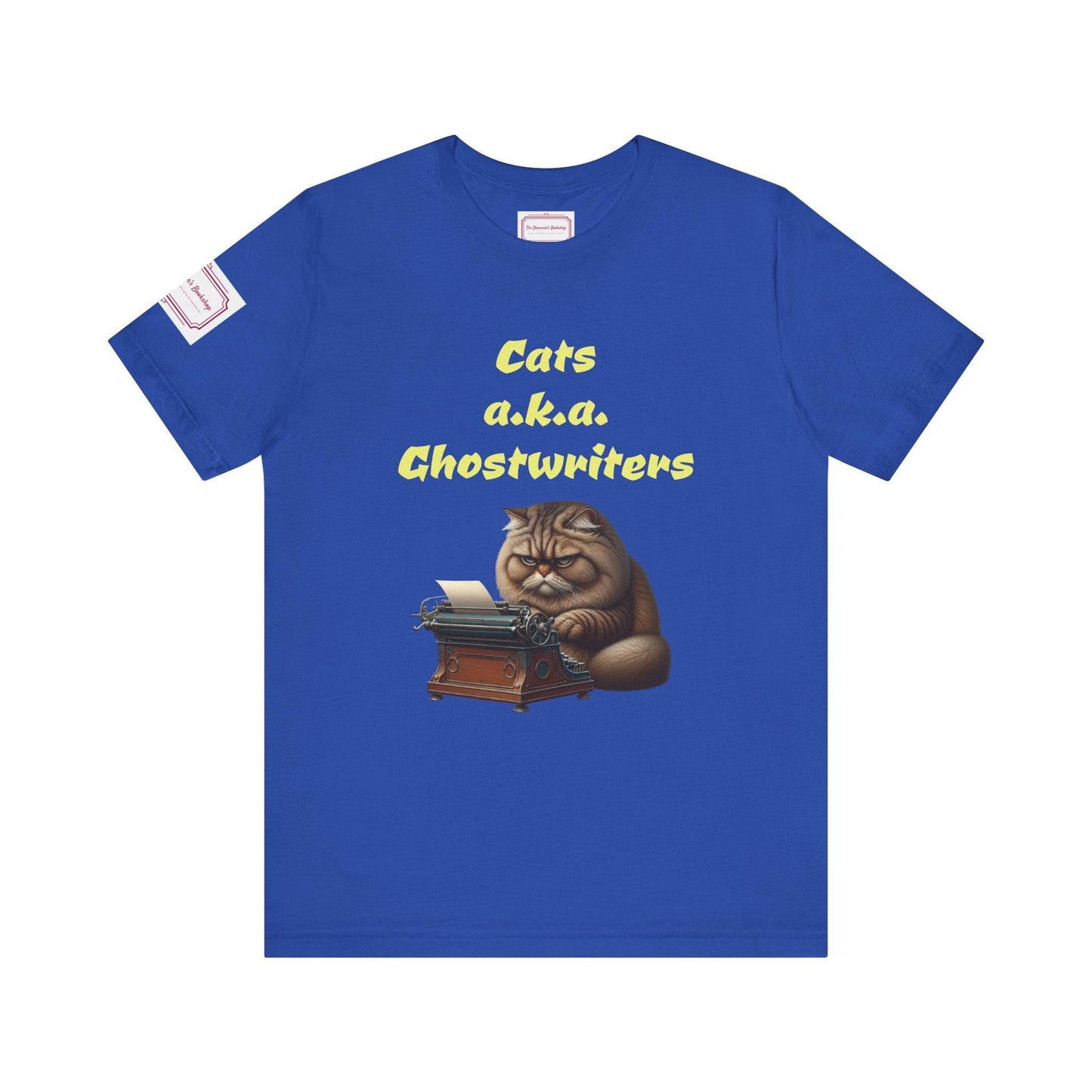 Cats Ghostwriters Tee - Fun Short Sleeve Shirt for Writers & Book Lovers - The Dreamer's Bookshop.