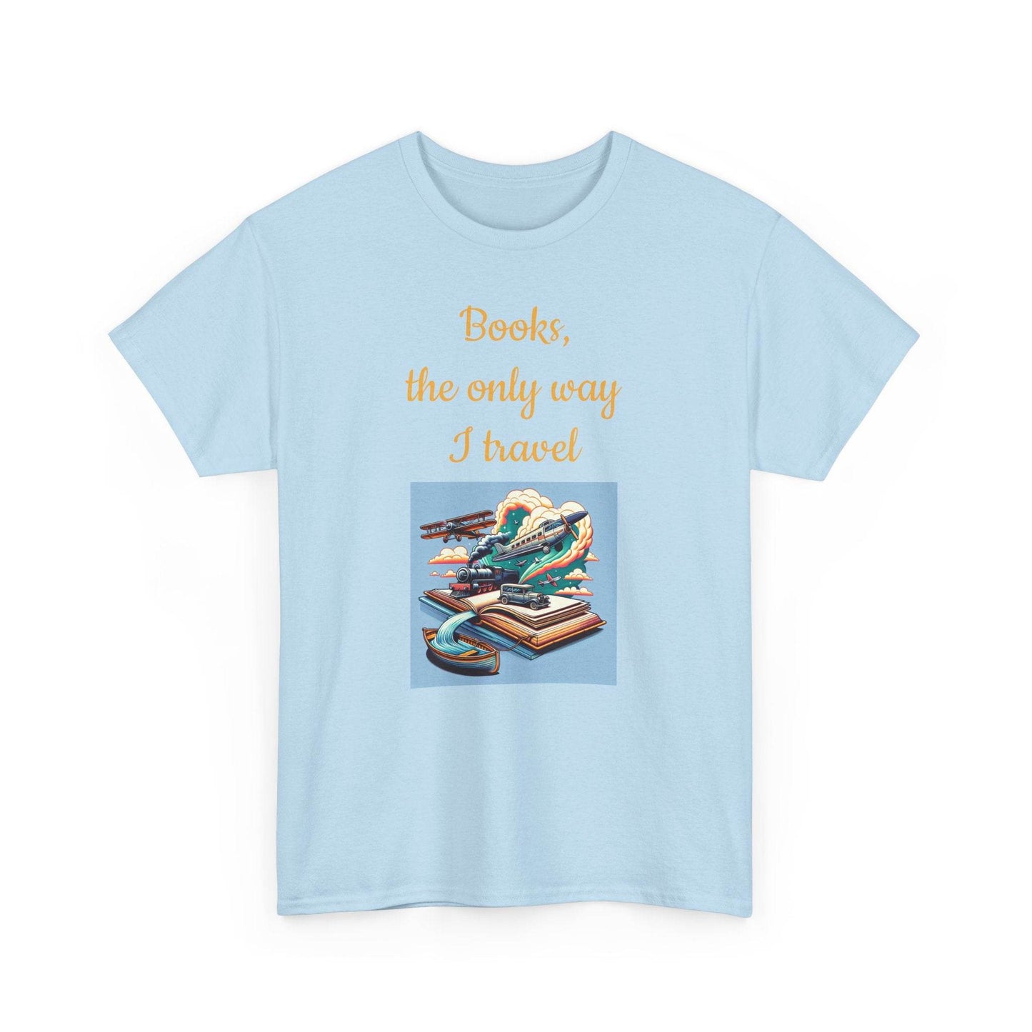 Travel -A Unisex Heavy Cotton Tee - Perfect Gift for Book Lovers - The Dreamer's Bookshop.