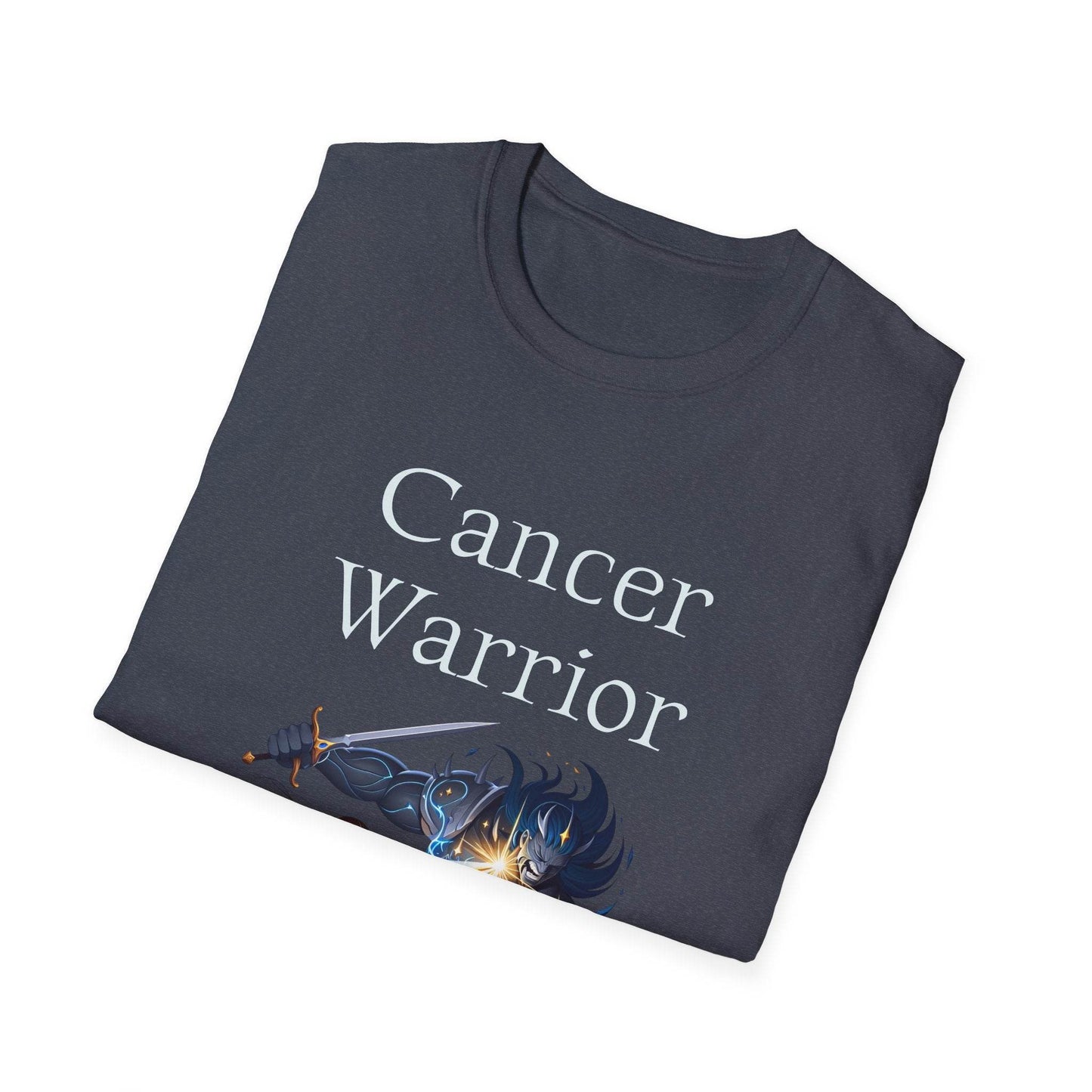 Cancer Warrior Unisex Softstyle T-Shirt - Empowering Battle for Women's Health - The Dreamer's Bookshop.