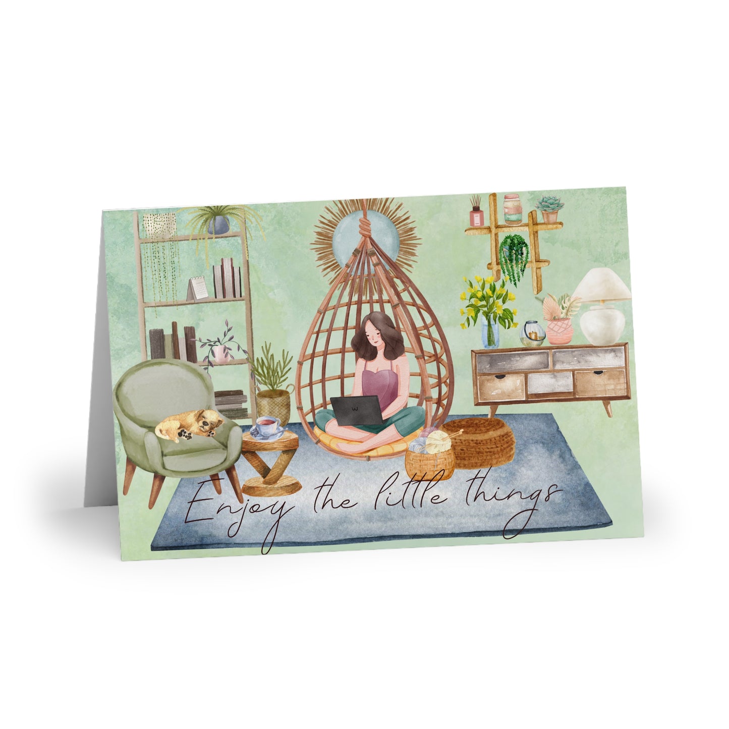The Dreamer's Bookshop "Cozy at Home" Enjoy the Little Things Card