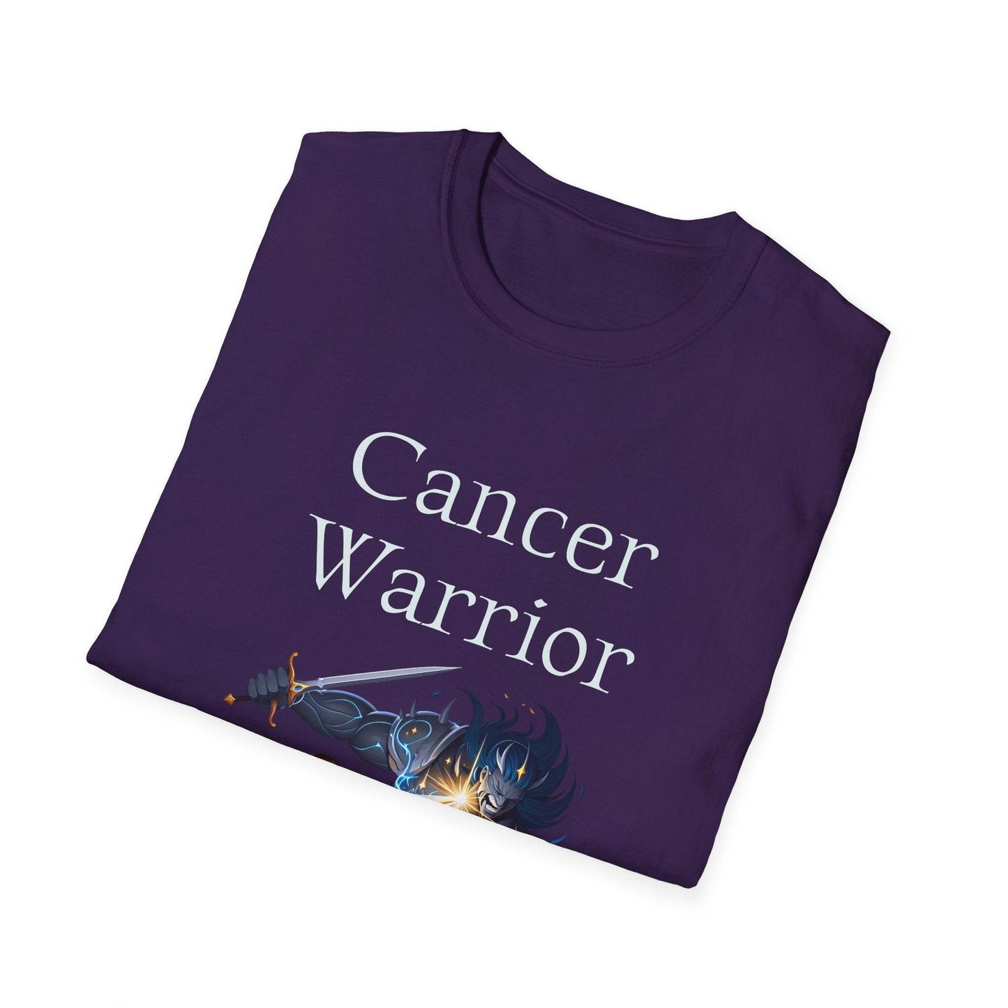 Cancer Warrior Unisex Softstyle T-Shirt - Empowering Battle for Women's Health - The Dreamer's Bookshop.