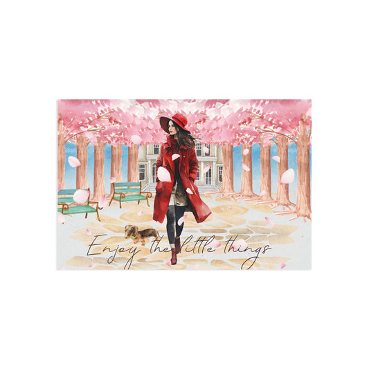 The Dreamer's Bookshop "Sakura Walk" Enjoy the Little Things Card - The Dreamer's Bookshop.
