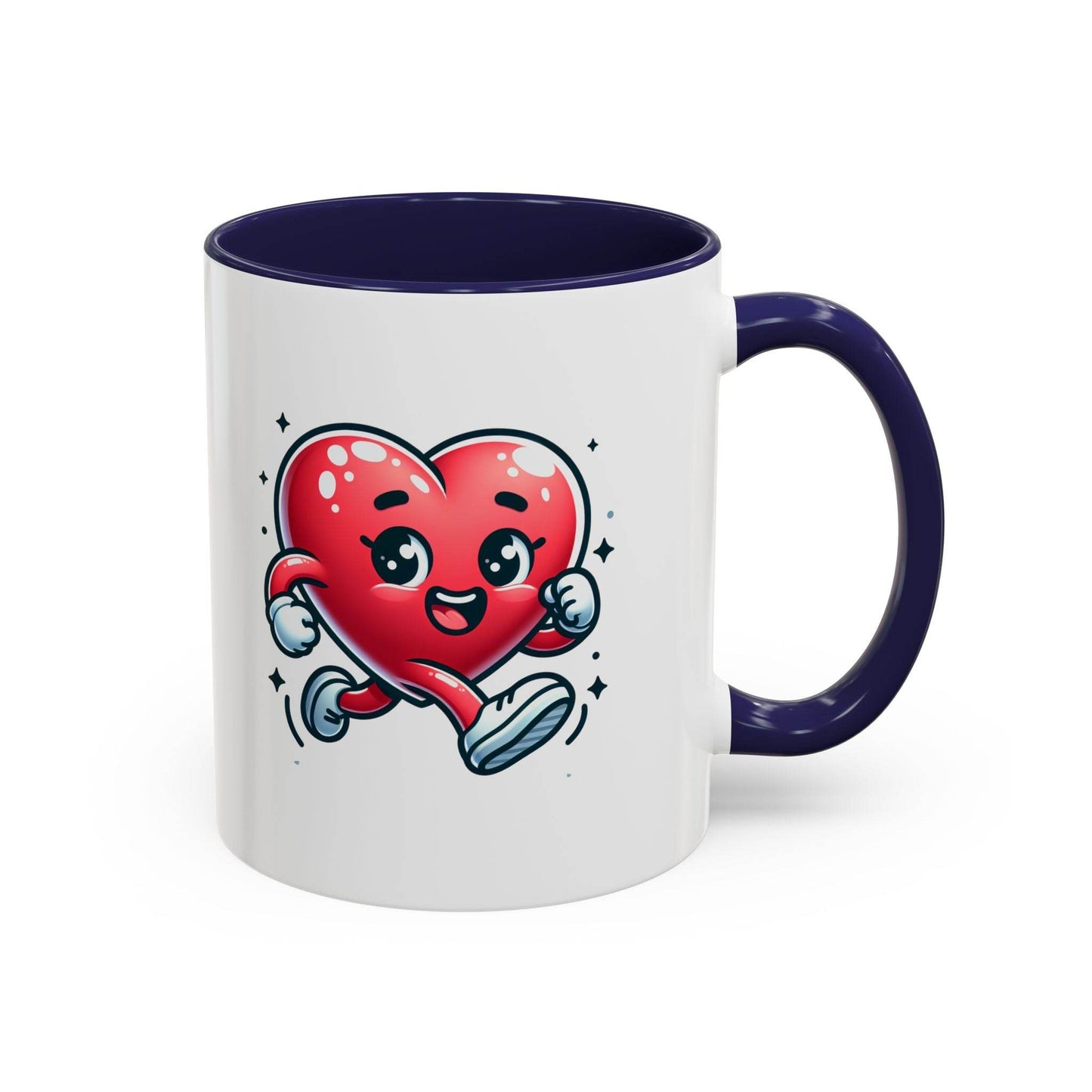 Cute Heart Character Coffee Mug - 11 & 15oz - The Dreamer's Bookshop.