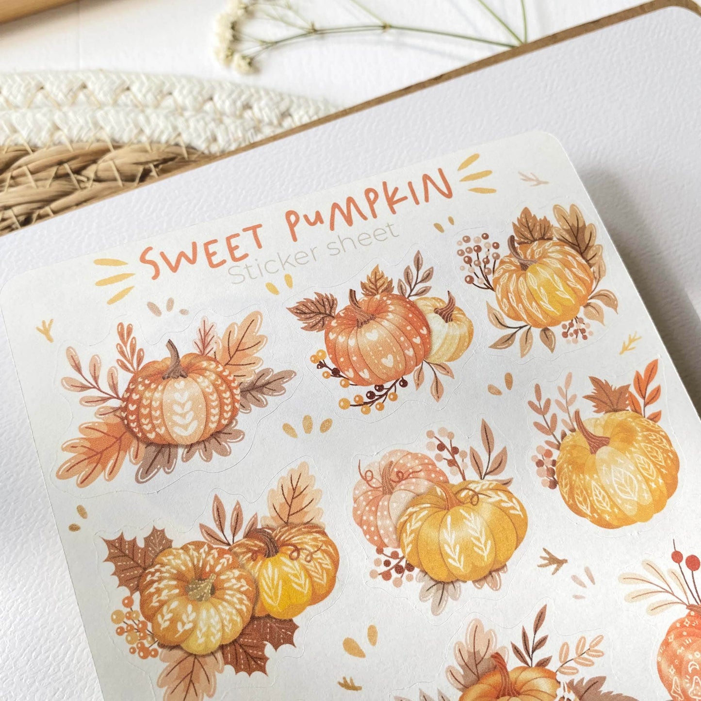 LETTOOn - Stickervel - Sweet Pumpkin - The Dreamer's Bookshop.