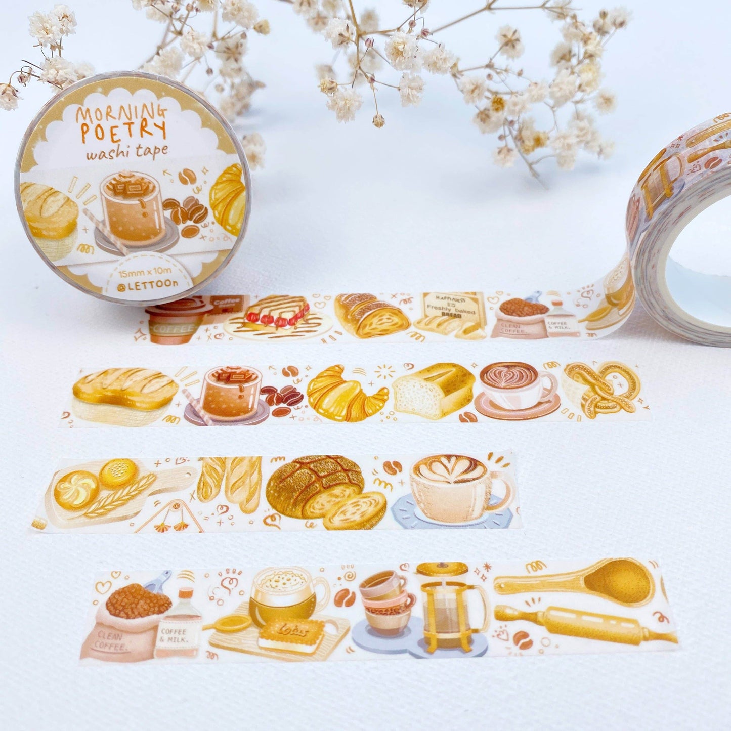 LETTOOn - Washi Tape - Ochtendpoëzie - The Dreamer's Bookshop.