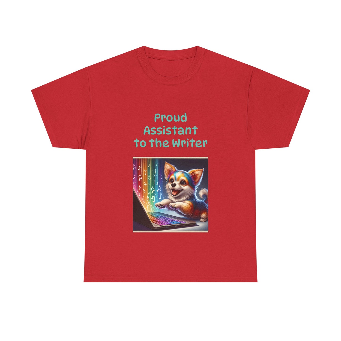 Book Lover's Unisex Heavy Cotton Tee - "Assistant Writer" - The Dreamer's Bookshop.
