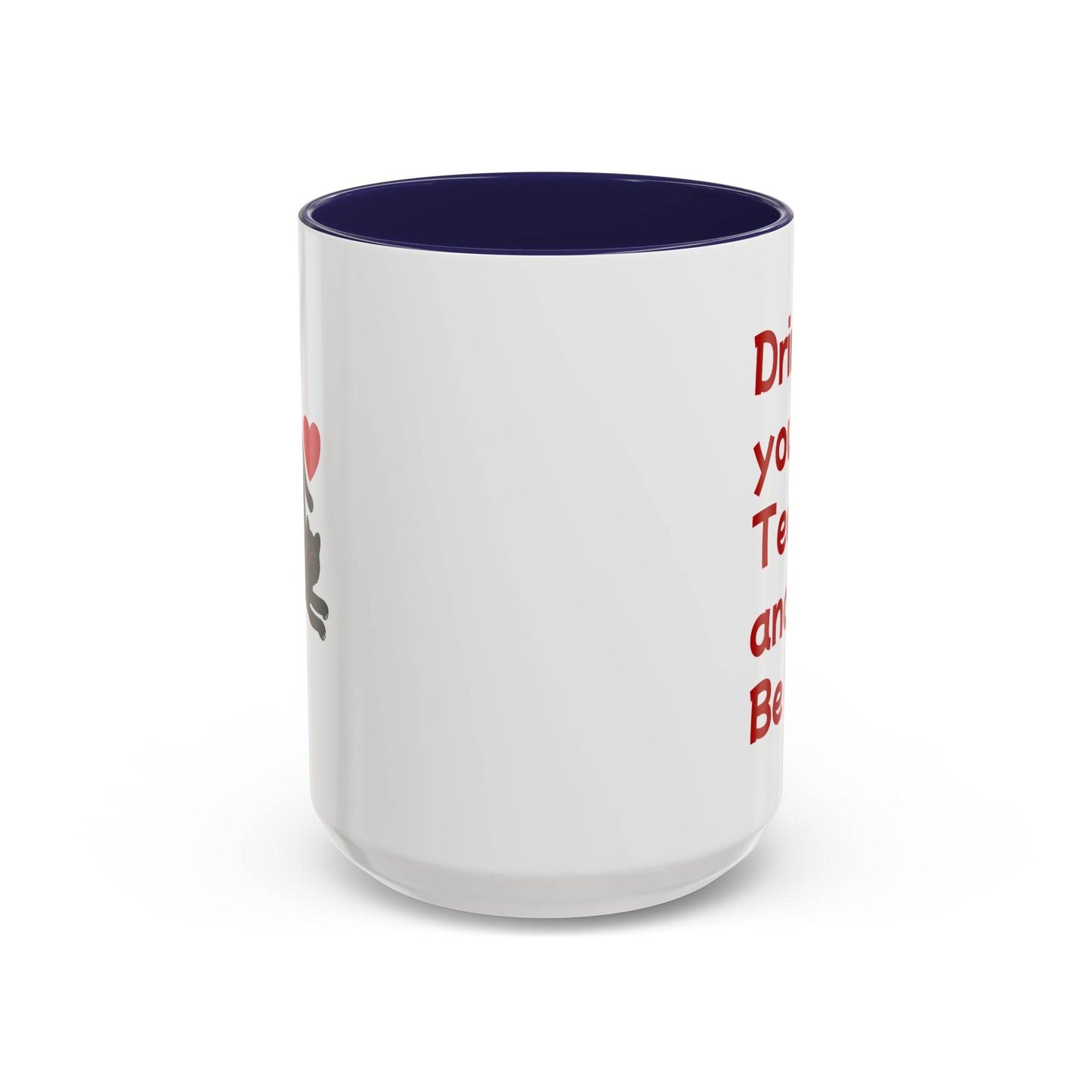 Cute Cat Love Tea Mug - 11 & 15oz Drink and be Nice - The Dreamer's Bookshop.
