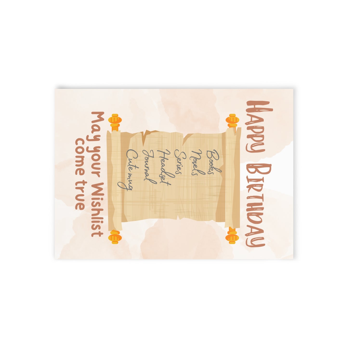 The Dreamer's Bookshop "Wishlist" Birthday Card - The Dreamer's Bookshop.