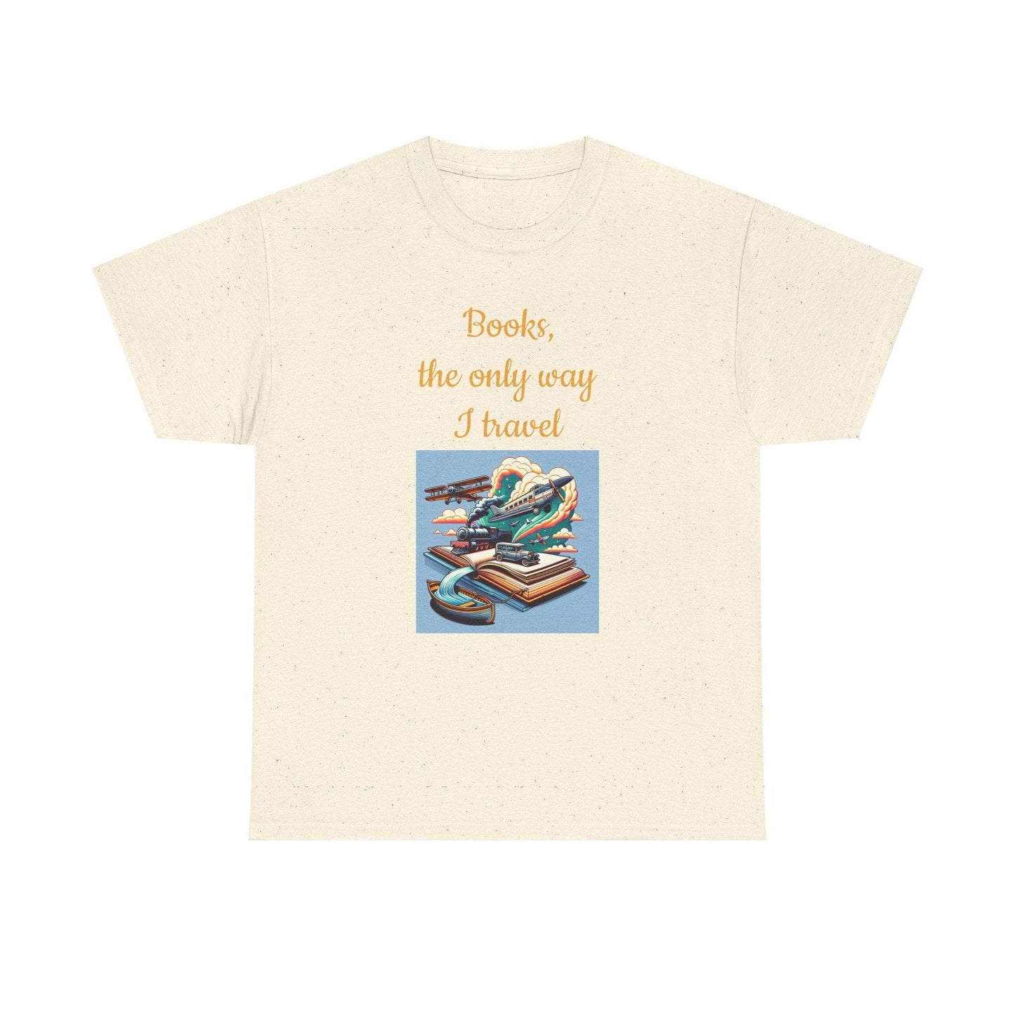 Travel - Unisex Heavy Cotton Tee for Book Lovers - The Dreamer's Bookshop.