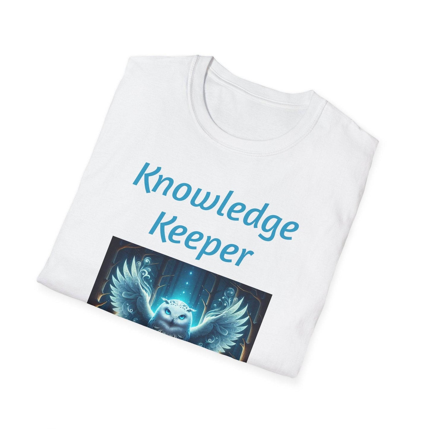 Knowledge Keeper Unisex Softstyle T-Shirt - Perfect for Book Lovers & Scholars - Proud Reader - The Dreamer's Bookshop.