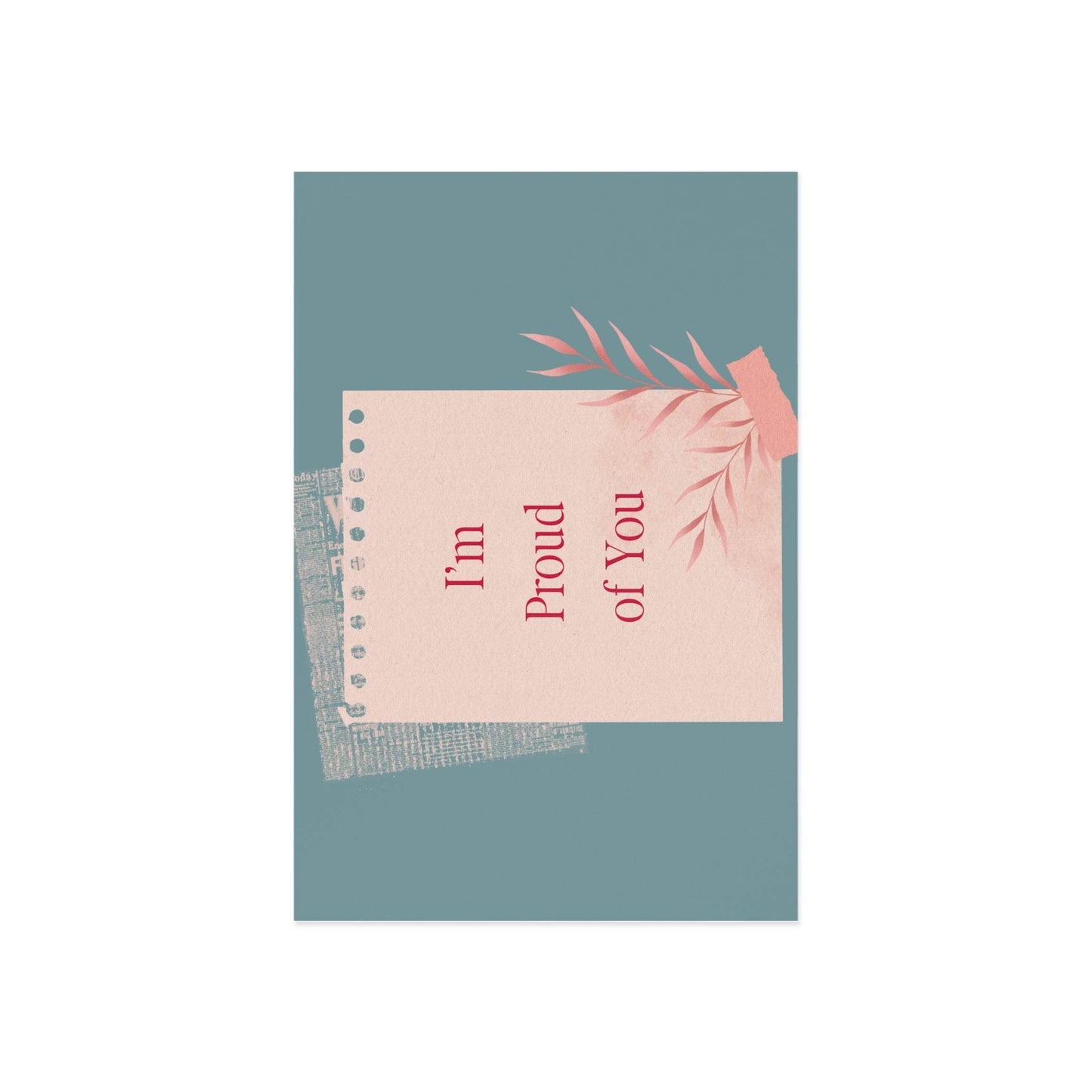 The Dreamer's Bookshop Appreciation "I'm Proud of You" Print Card - The Dreamer's Bookshop.