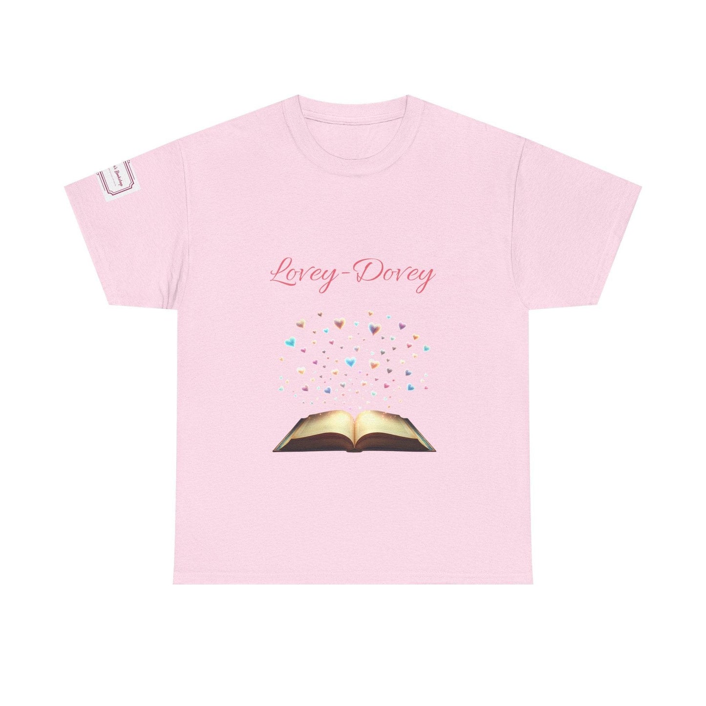 Lovey-Dovey - Graphic Unisex Heavy Cotton Tee - The Dreamer's Bookshop.