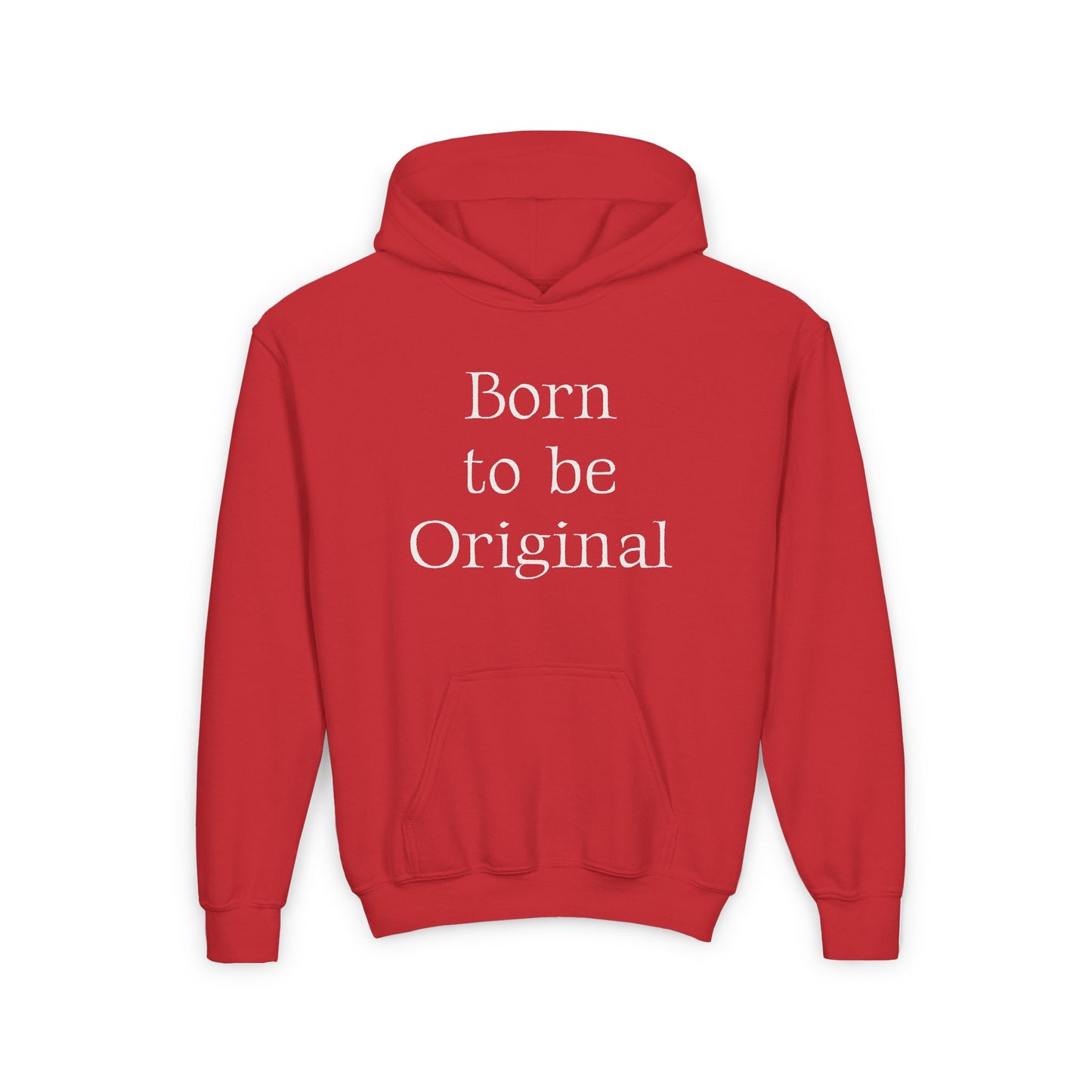 US (Ww) - Youth Heavy Blend Hooded Sweatshirt - "Born to be Original" & "Created by a Creator of Worlds" - The Dreamer's Bookshop.