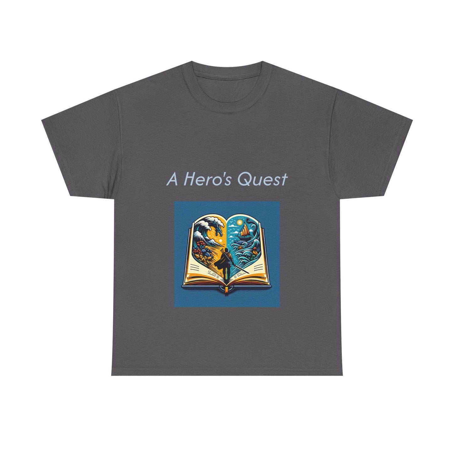 Adventurous - Unisex Heavy Cotton Tee - Hero's Quest - The Dreamer's Bookshop.