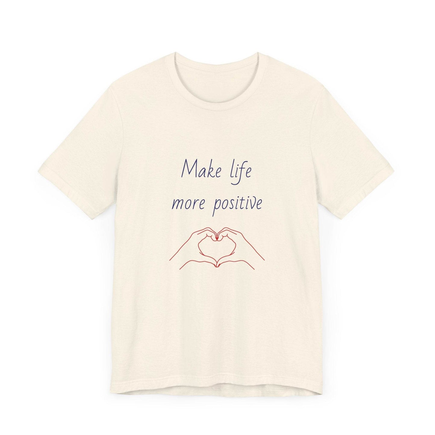 Positive Vibes Unisex Short Sleeve Tee - Make Life More Positive - The Dreamer's Bookshop.
