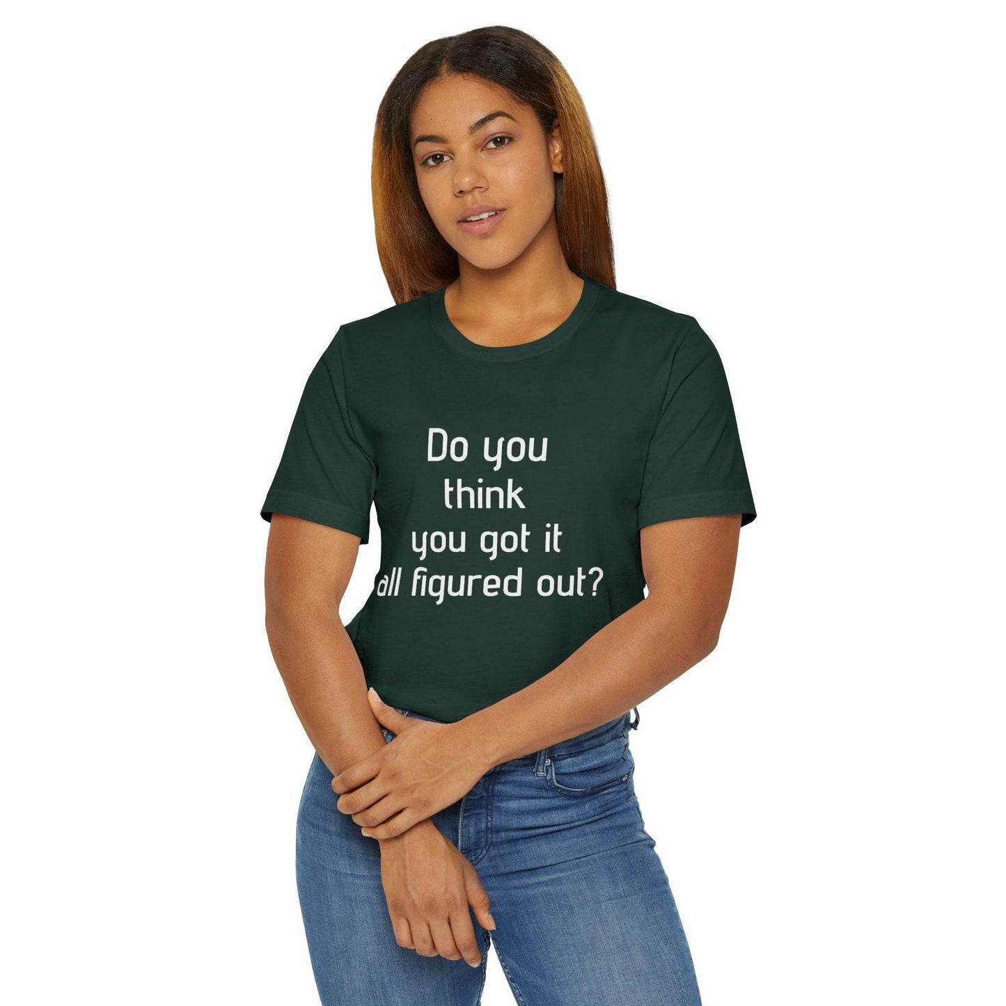 Inspirational Unisex Jersey T-Shirt - Think Again Vibe - The Dreamer's Bookshop.