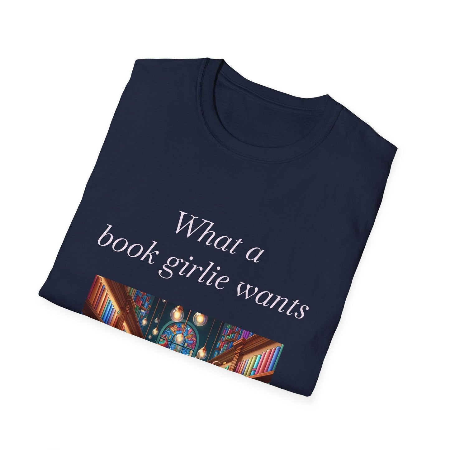 Book Girlie Unisex Softstyle T-Shirt - Perfect for Readers and Book Lovers - The Dreamer's Bookshop.