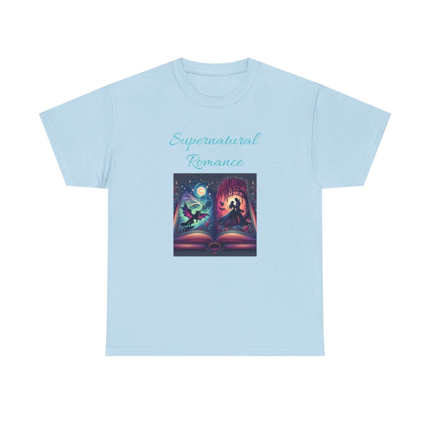 Fiction - Graphic Tee - Unisex Heavy Cotton T-Shirt - Supernatural Romance - The Dreamer's Bookshop.