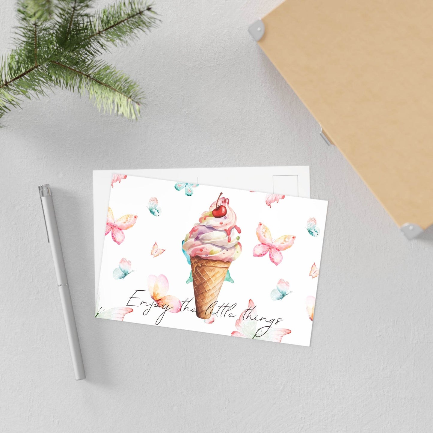 The Dreamer's Bookshop "Gelato" Enjoy the Little Things Card - The Dreamer's Bookshop.