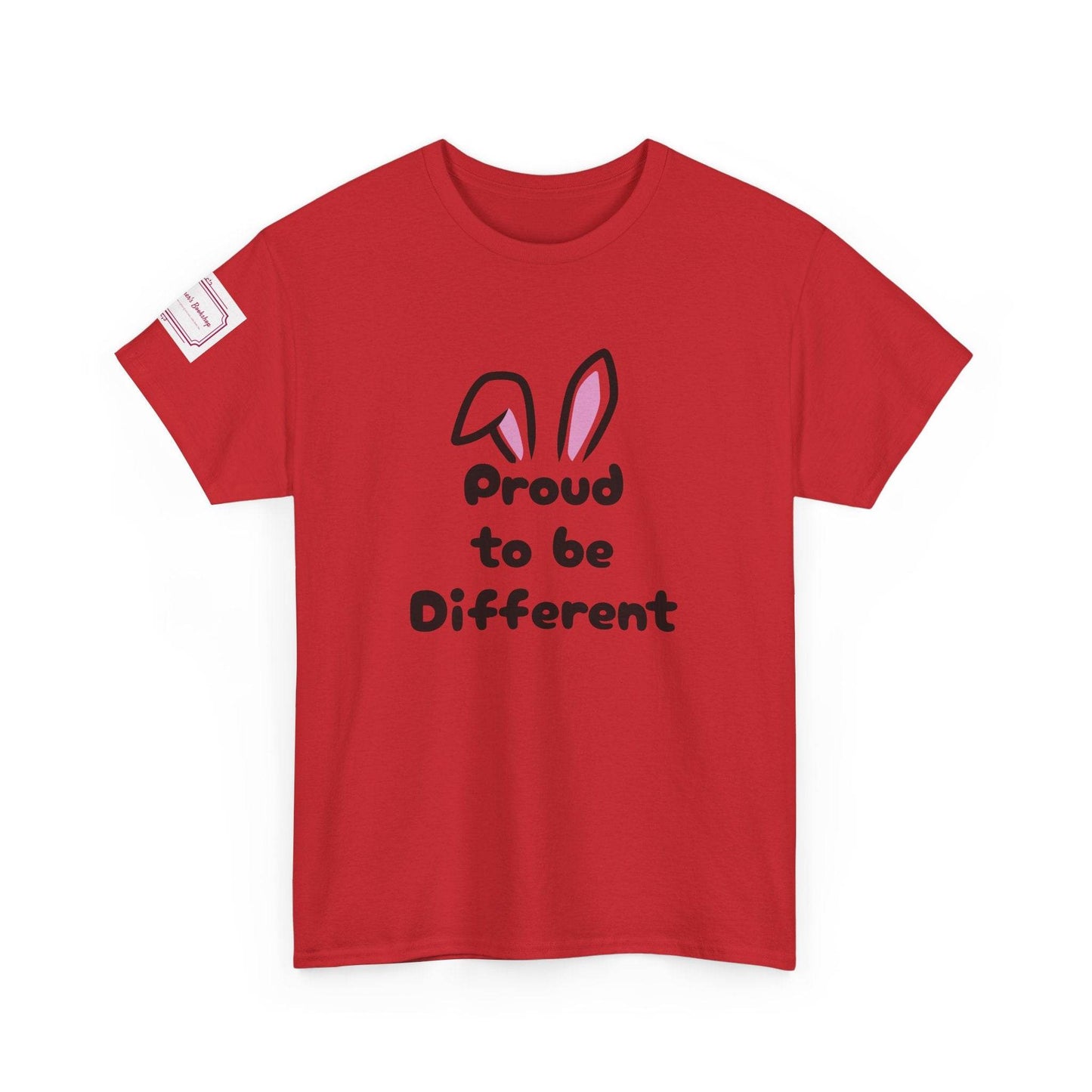 Proud to be Different Unisex Heavy Cotton Tee - Fun & Inclusive Graphic T-Shirt - The Dreamer's Bookshop.