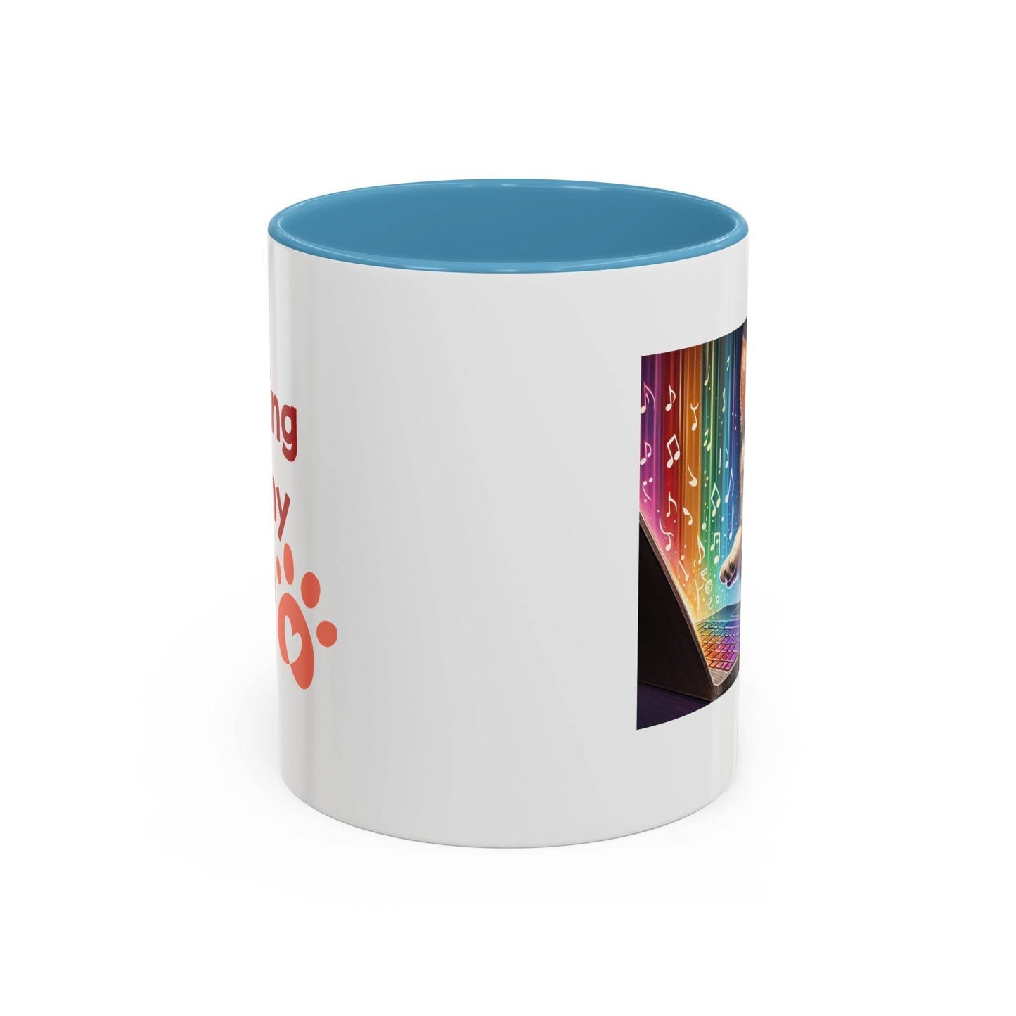 Playful Dog Writer Coffee Mug - Cute Gift for Book Lovers - The Dreamer's Bookshop.