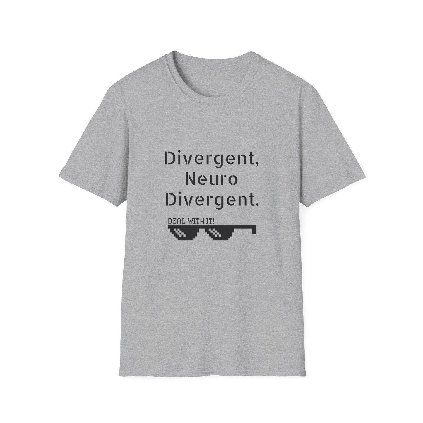 Divergent Neuro T-Shirt - Unisex Softstyle Tee for Neurodivergent Pride - The Dreamer's Bookshop.