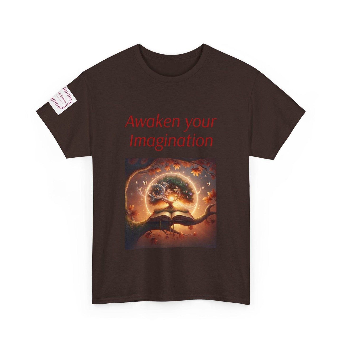 Awaken Your Imagination Unisex Heavy Cotton Tee - Inspiring Graphic T-Shirt for Creative Souls - The Dreamer's Bookshop.