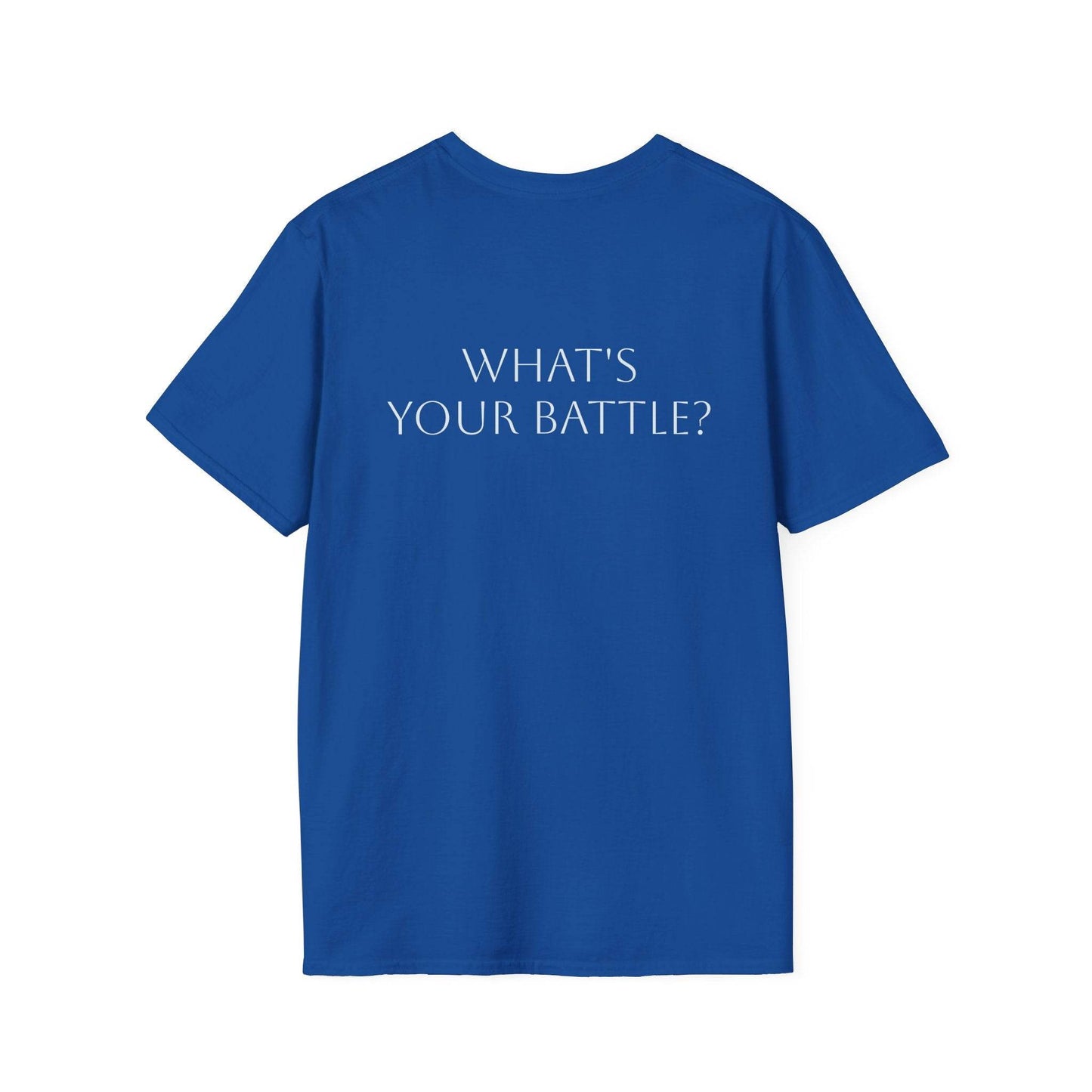 Anxiety Warrior Unisex Softstyle T-Shirt - What's Your Battle? - The Dreamer's Bookshop.