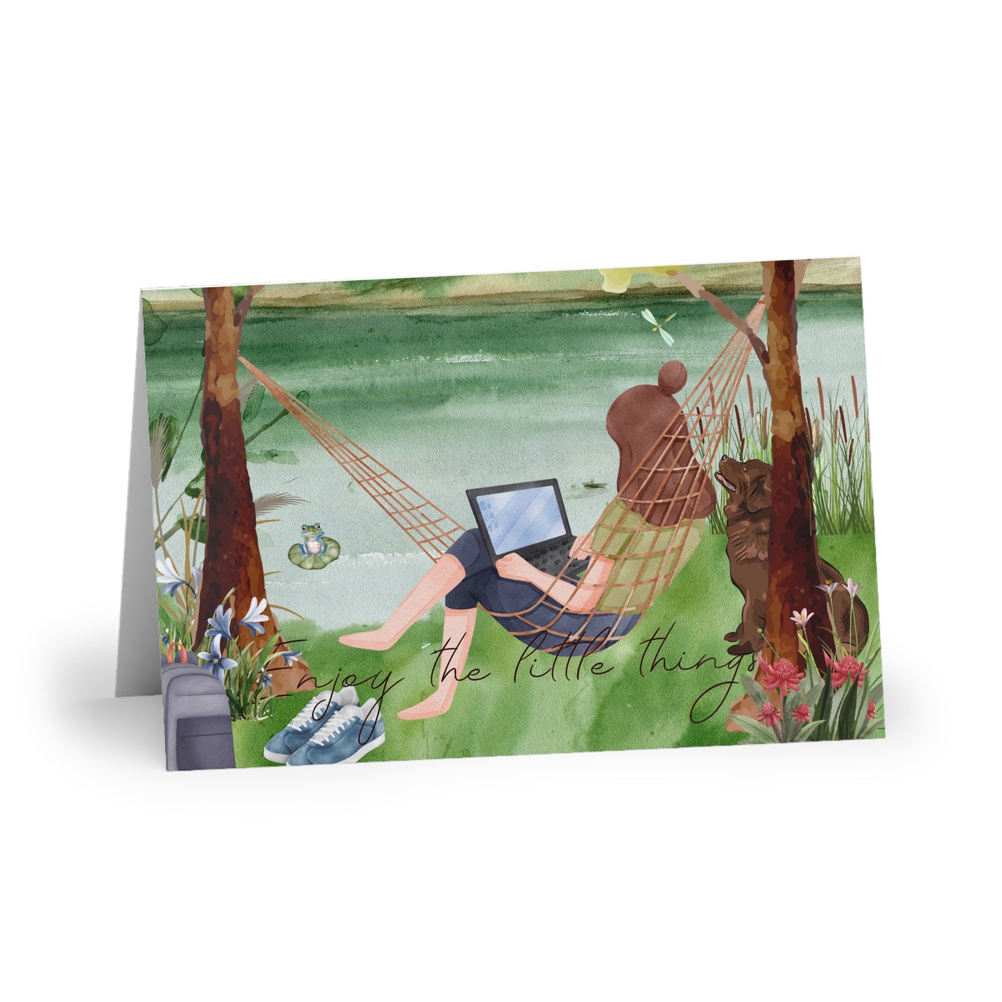 The Dreamer's Bookshop "Lake" Enjoy the Little Things Card