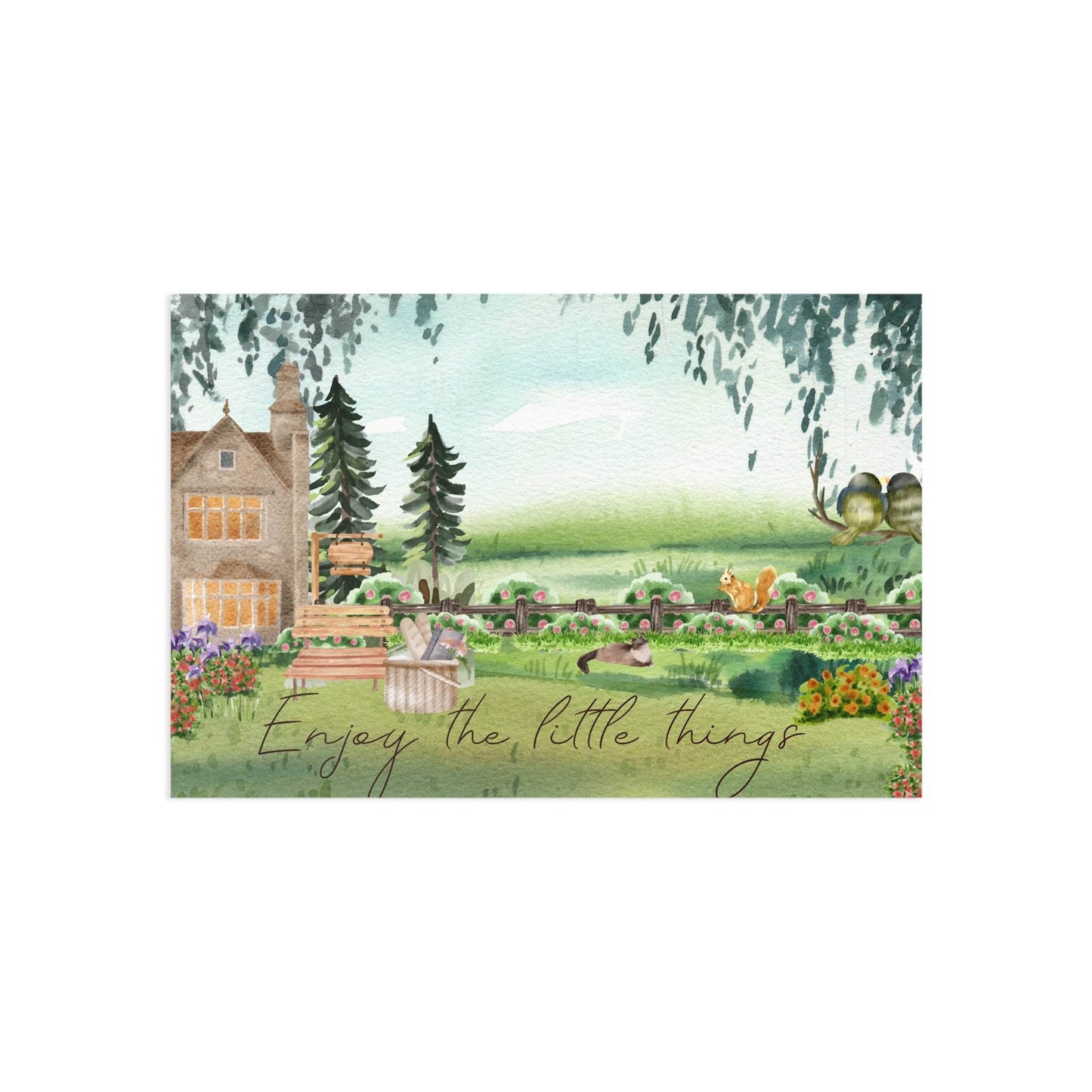 The Dreamer's Bookshop "Cottage" Enjoy the Little Things Card - The Dreamer's Bookshop.